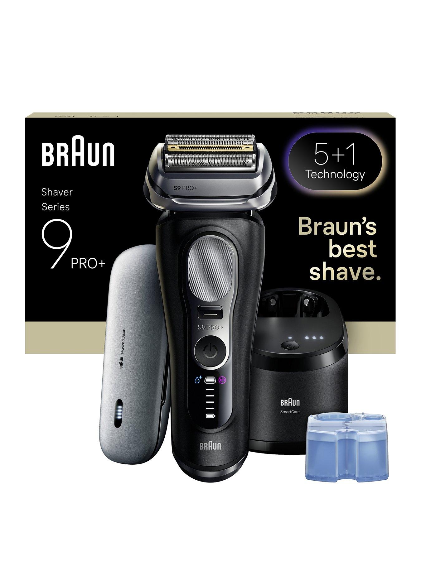 Image 1 of 8 of Braun Series 9 PRO+ Electric Shaver, Pro SensoAdapt, SmartCare Center, 9670CC -&nbsp;Black