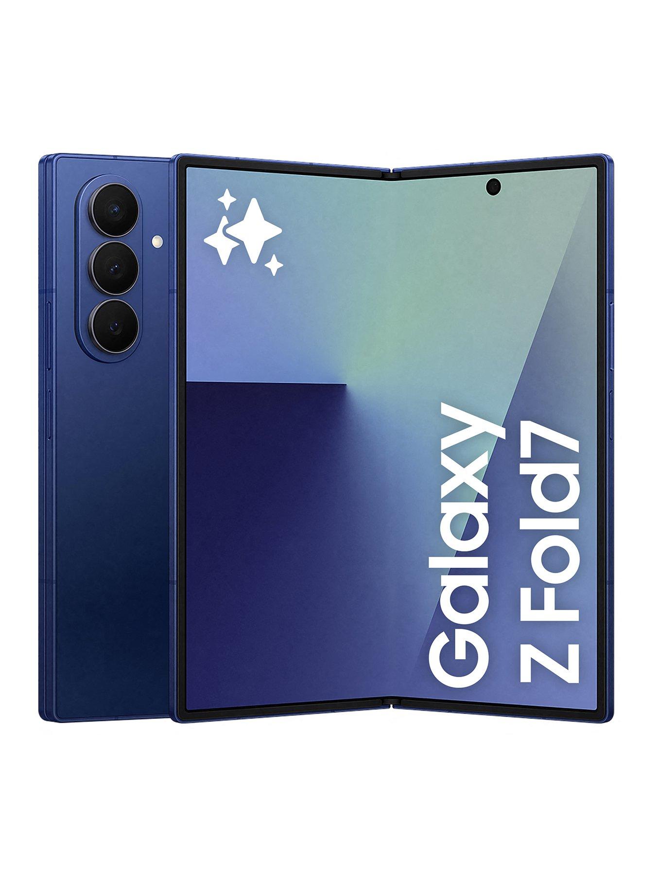 undefined Galaxy Z Fold7 Blue Shadow 1TB with 25W Super Fast Charging Travel Adapter