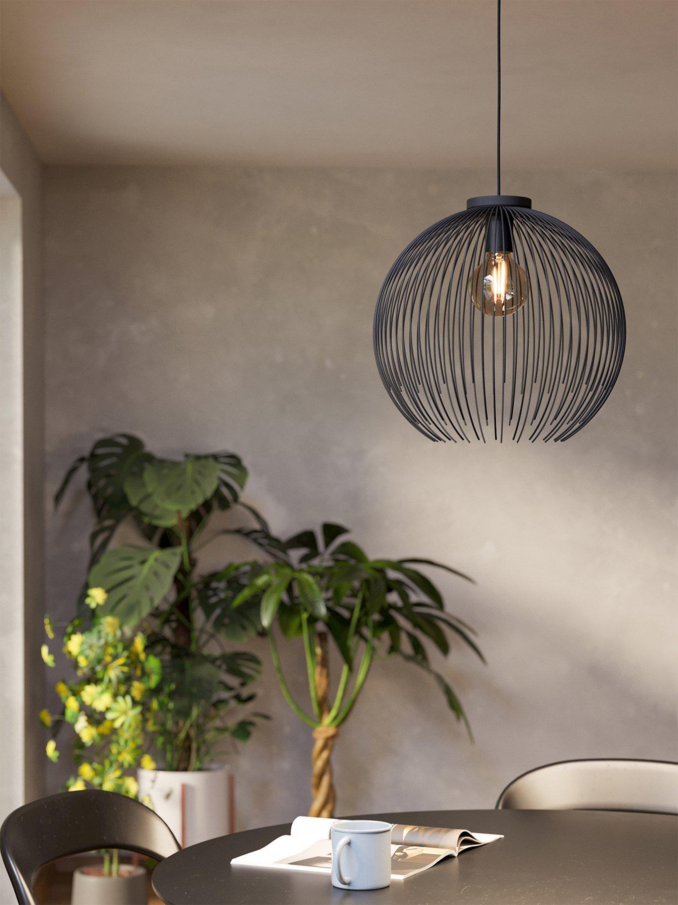 undefined Venezuela Black Steel Single Pendant Light