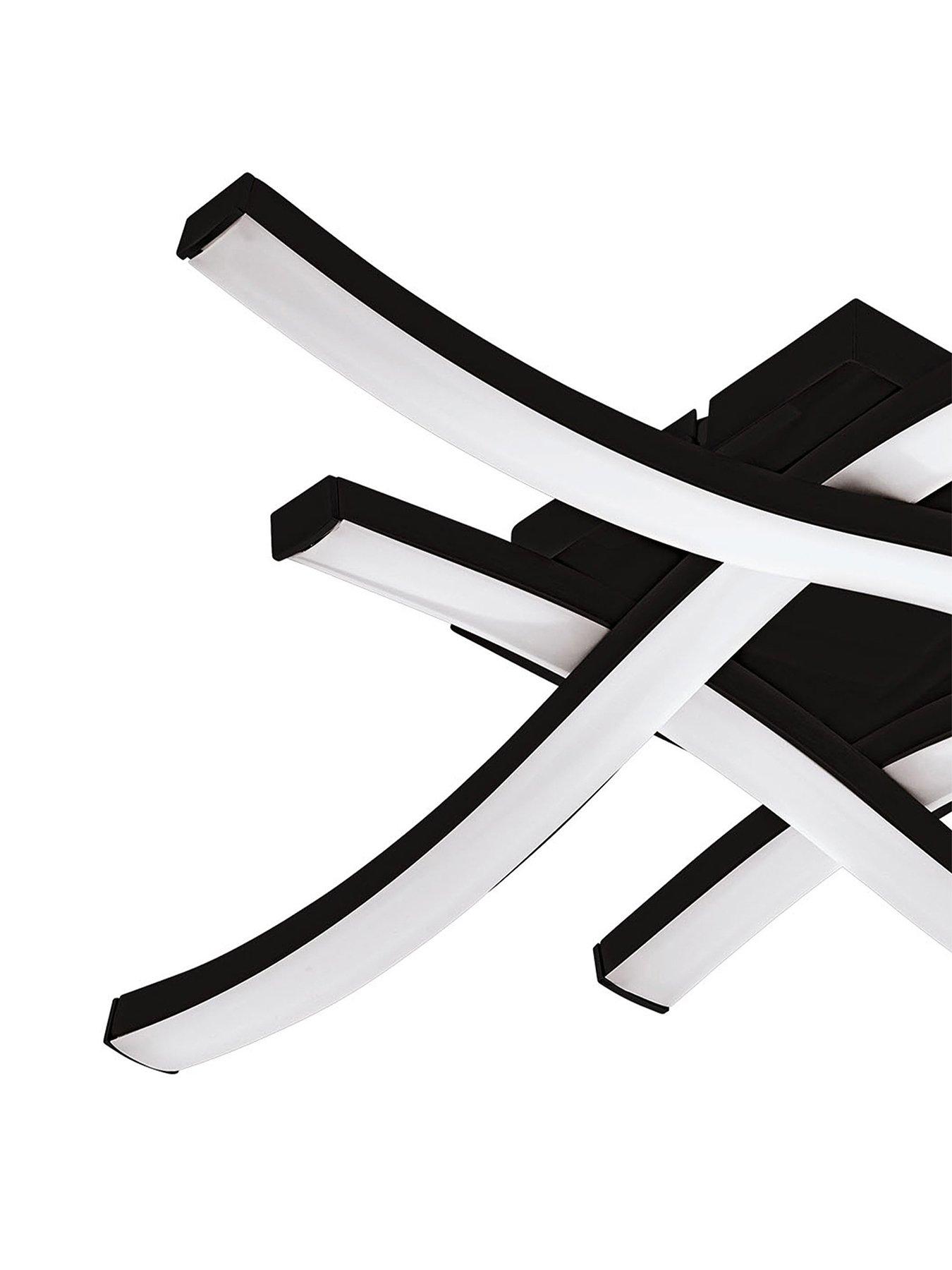 Image 3 of 5 of Eglo Cabezas-e Black Steel &amp; Plastic 4 Flame Wall/ceiling Light, 3000k