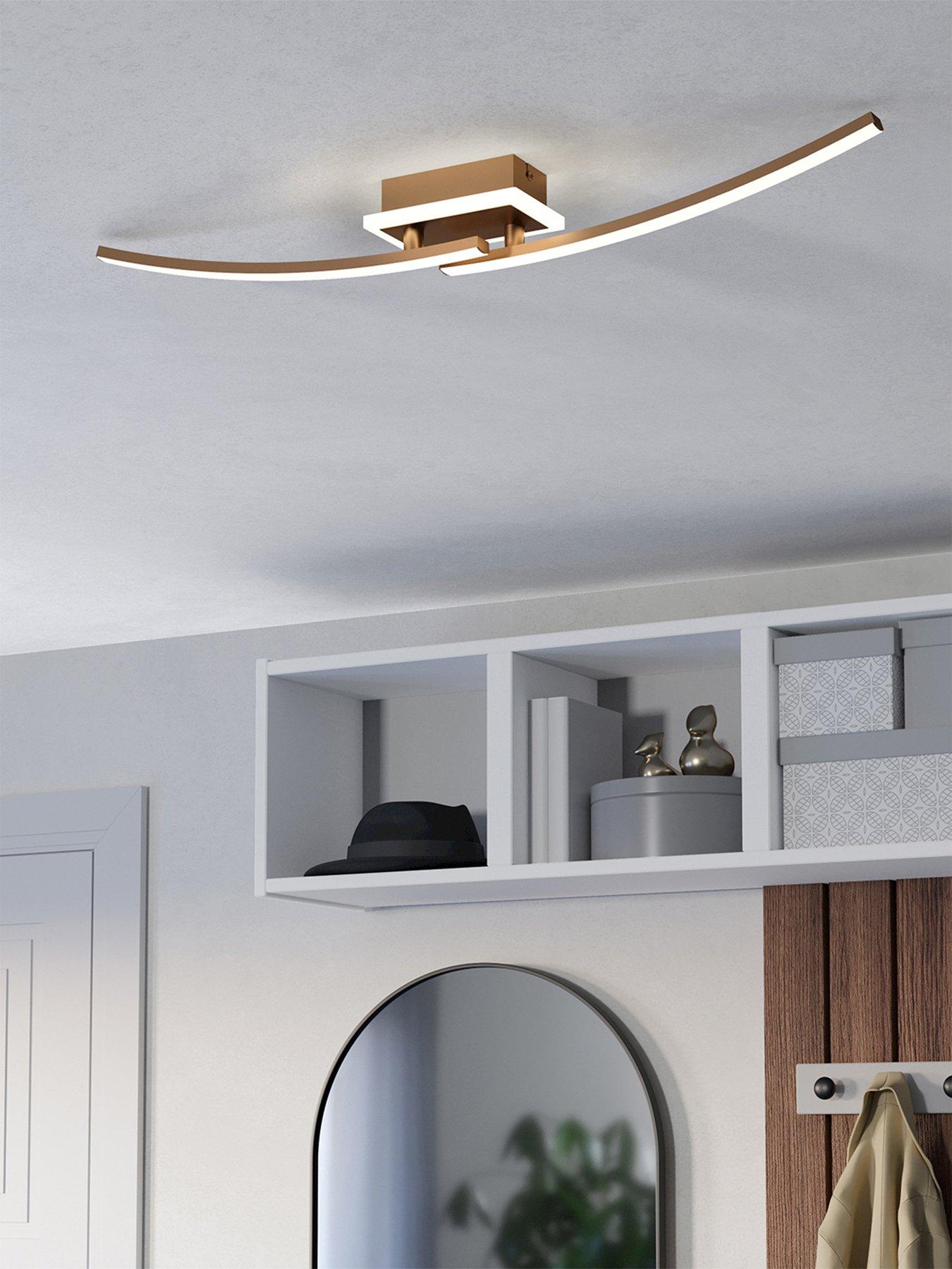 undefined Lungolago Bronze Steel Minimalist LED ceiling Light