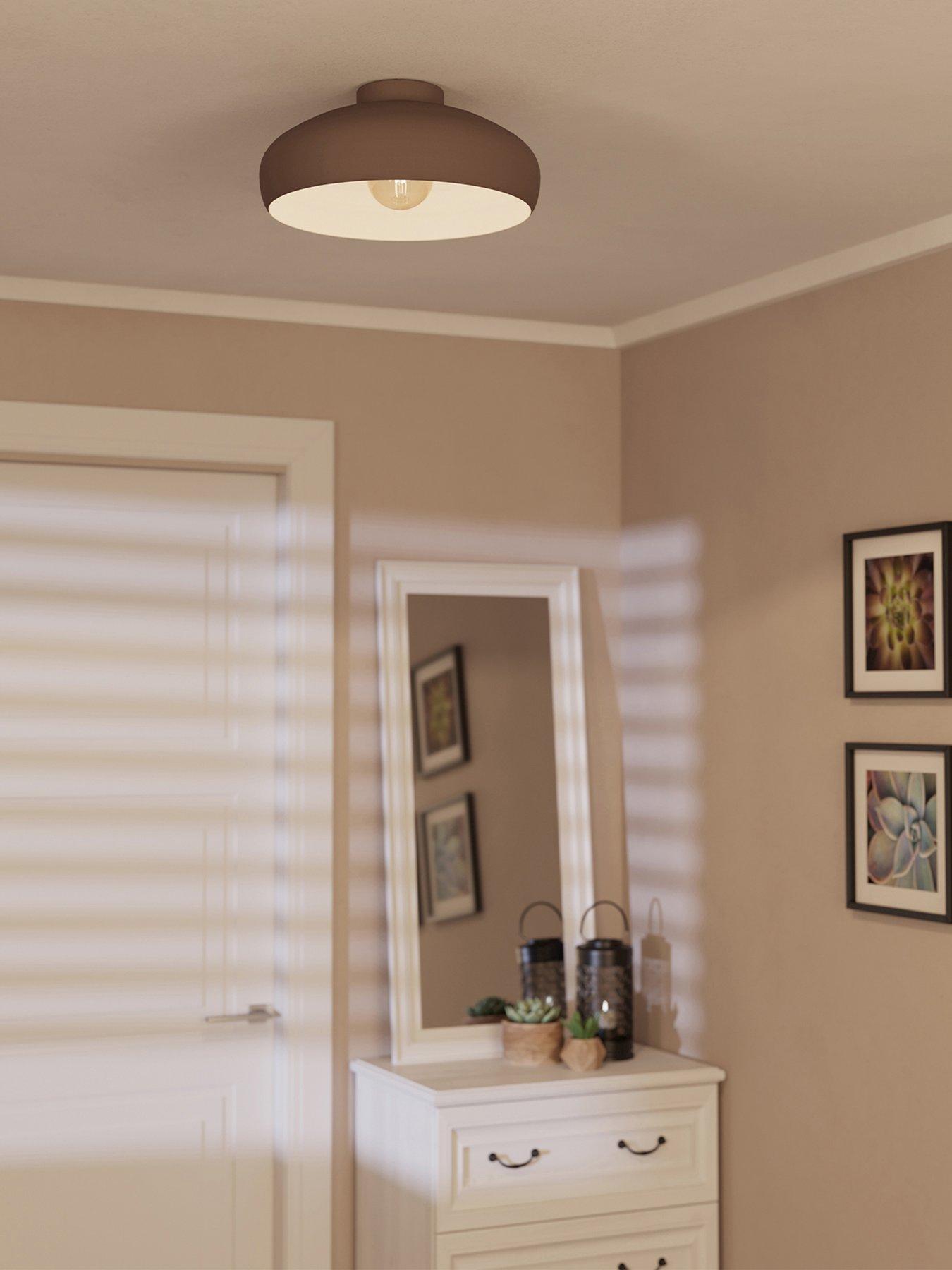 undefined Mogano Round Mocha-coloured Ceiling Light