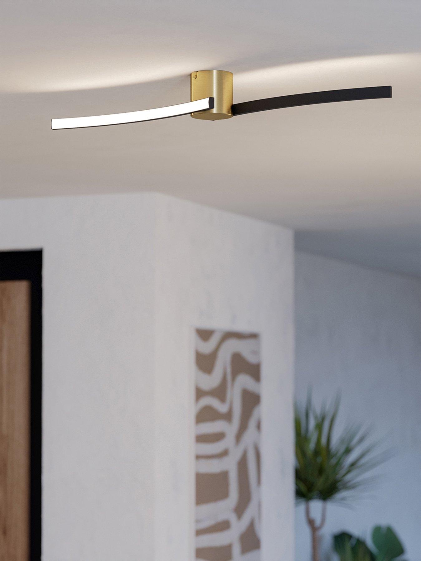Eglo Aieta Black Minimalist Led Ceiling Light