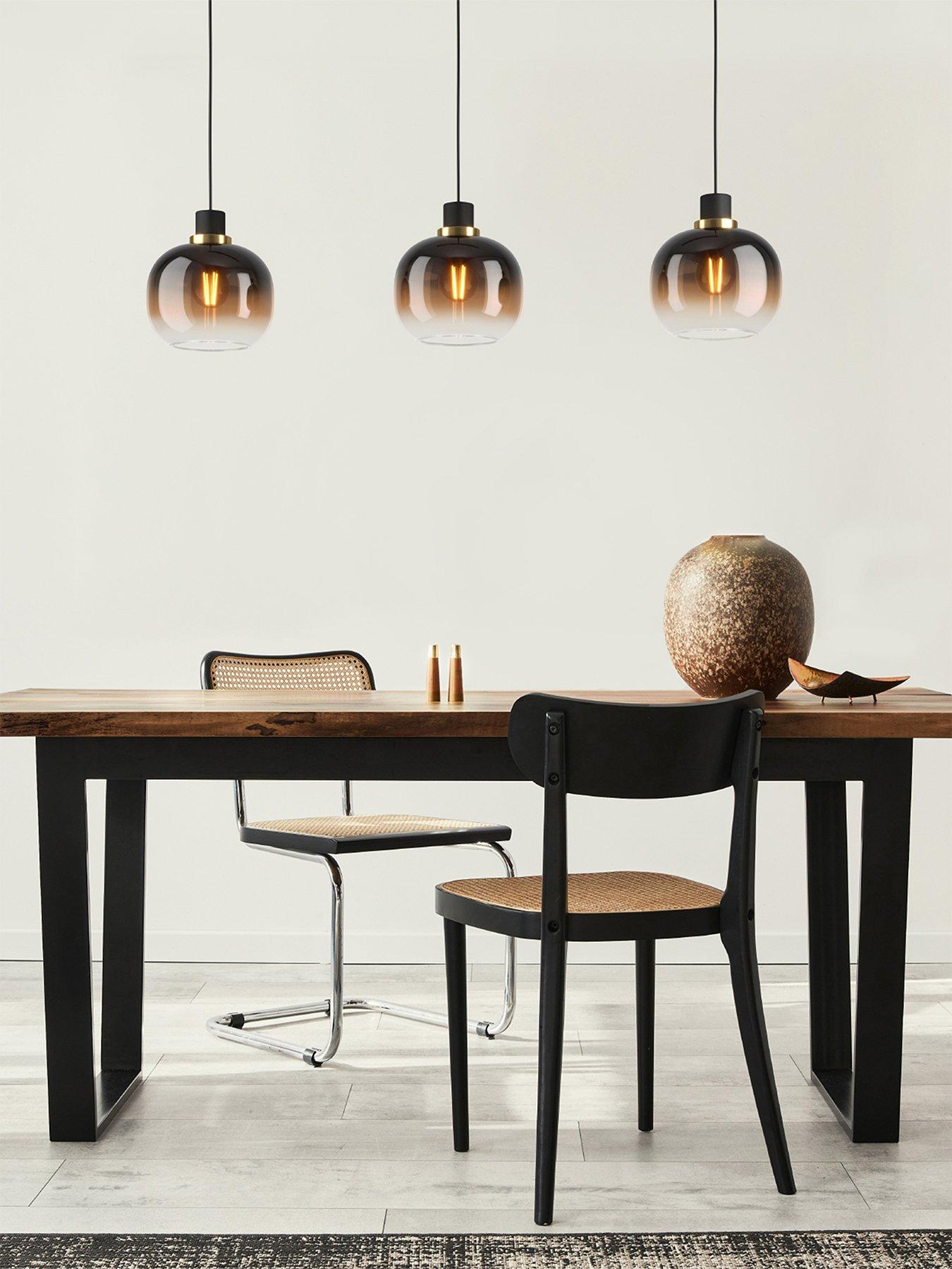 undefined Oilella Black To Brown Gradient Hanging 2-light Pendant Light