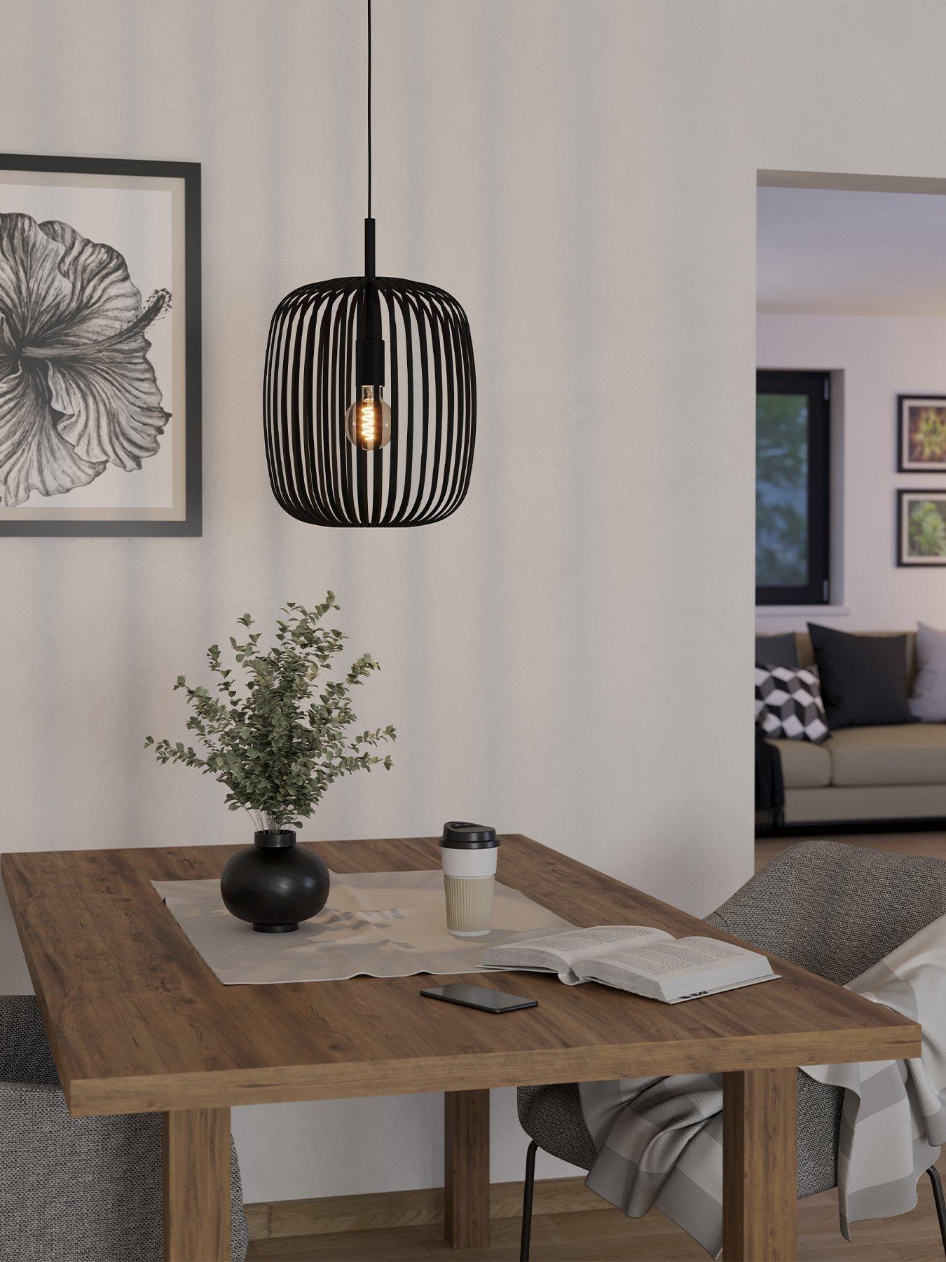 undefined Romazzina Black Caged Single Pendant Light