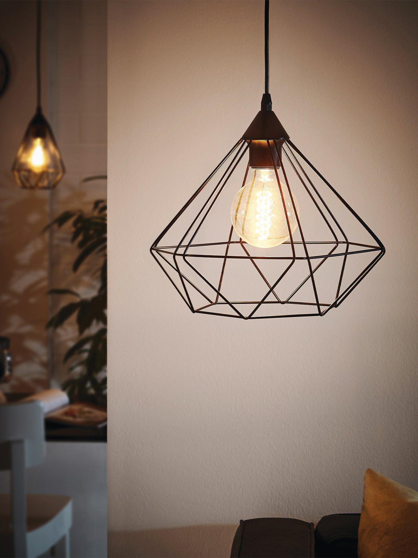 undefined Tarbes Black Geometric Pendant