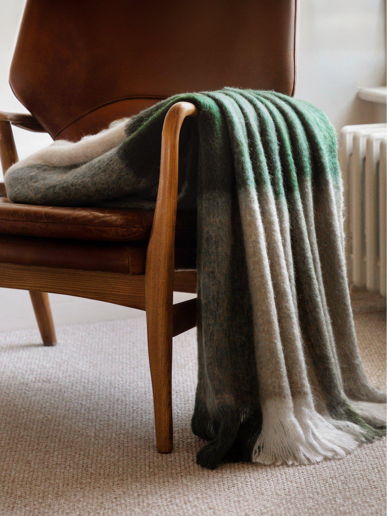 Gallery Direct Heritage Check Throw Green 1300x1700mm