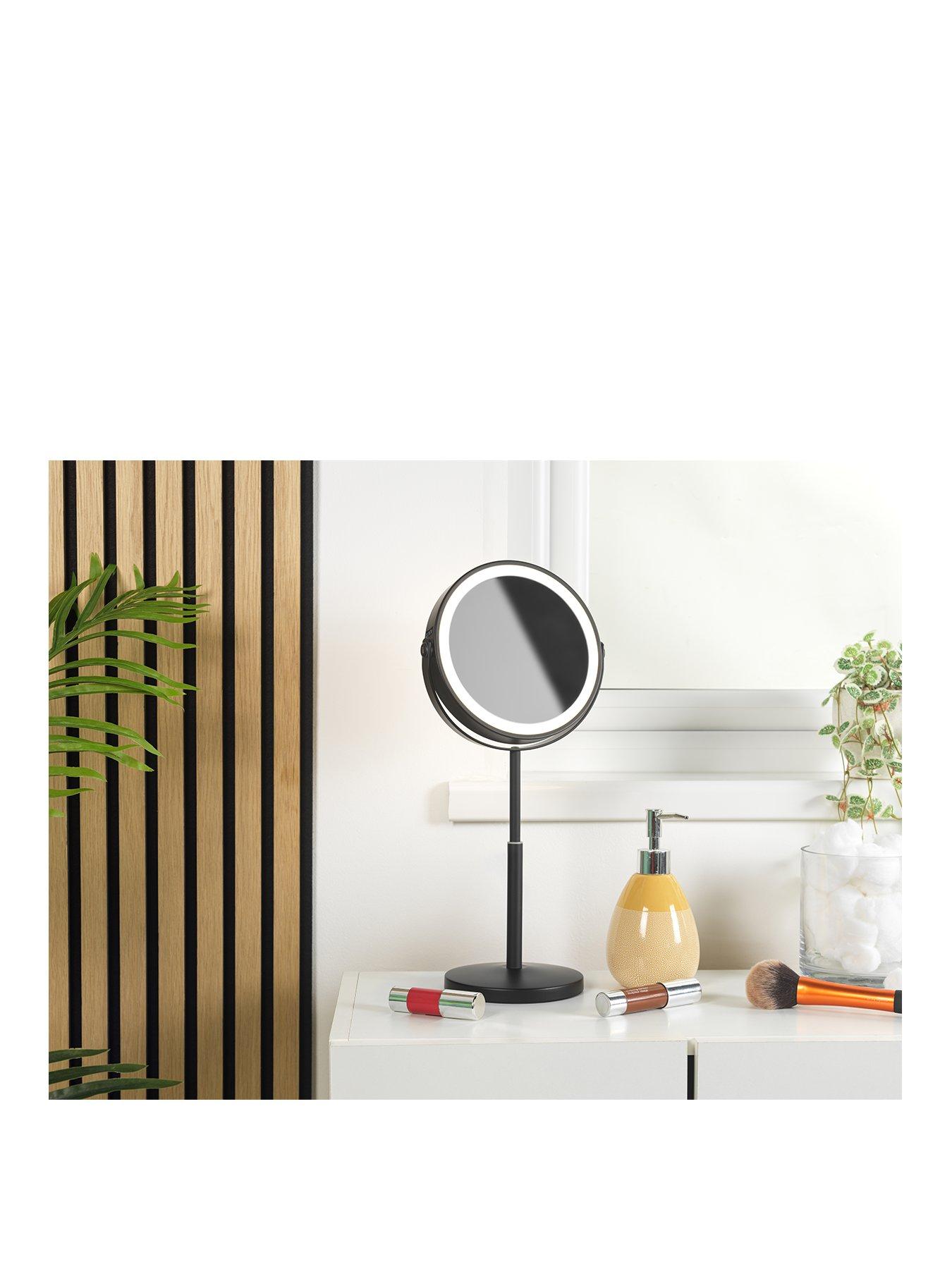 undefined 7'' Telescopic Led Mirror - Black