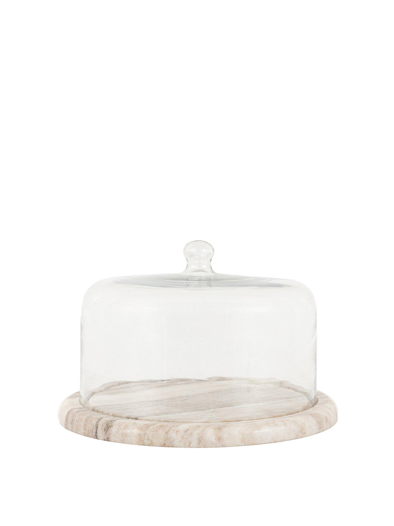 Image 2 of 6 of Gallery Direct Beige Marble Cake Dome