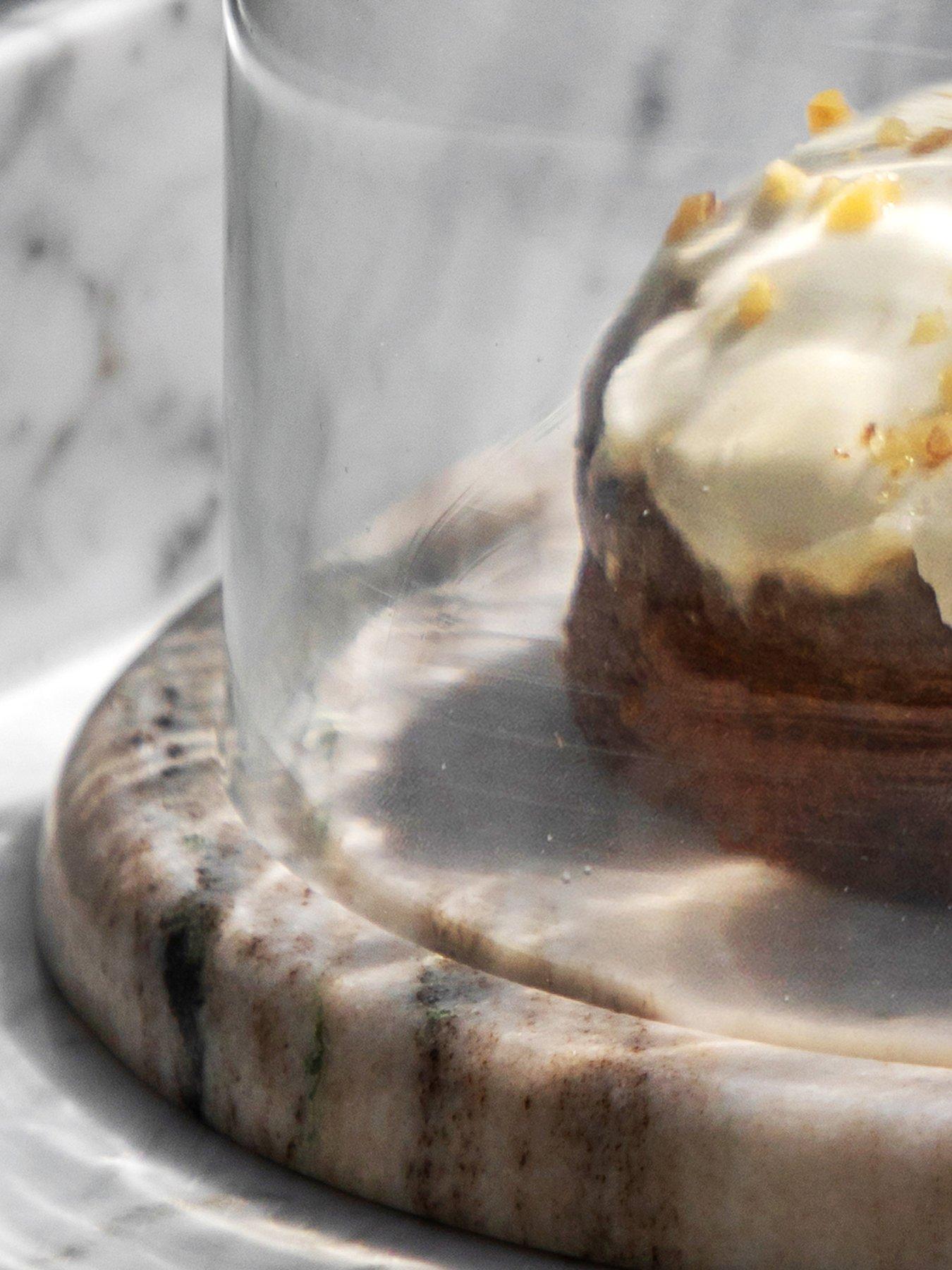 Image 3 of 6 of Gallery Direct Beige Marble Cake Dome