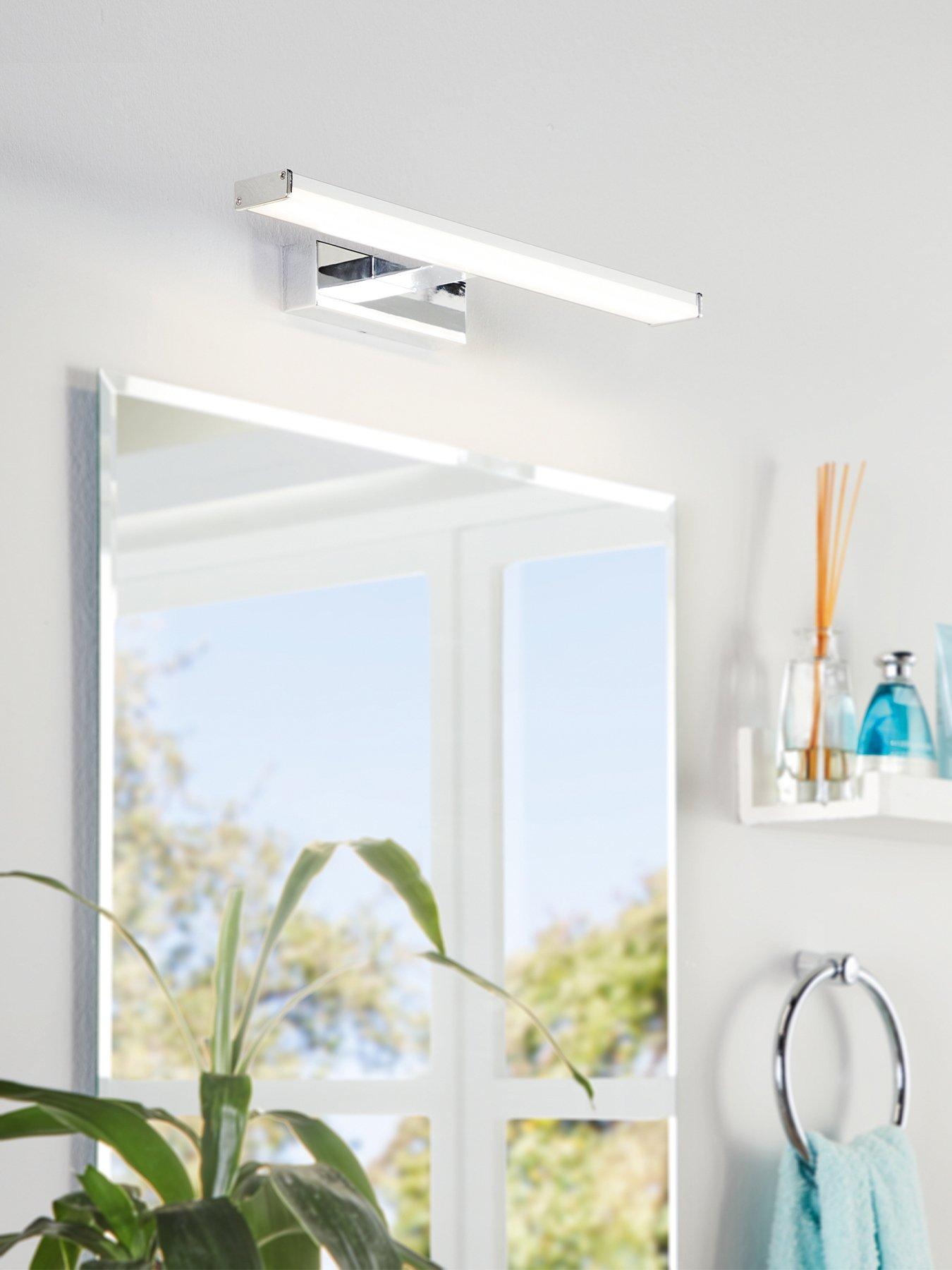 Image 1 of 4 of Eglo Pandella 1 Led Silver Bathroom Mirror Light - 400