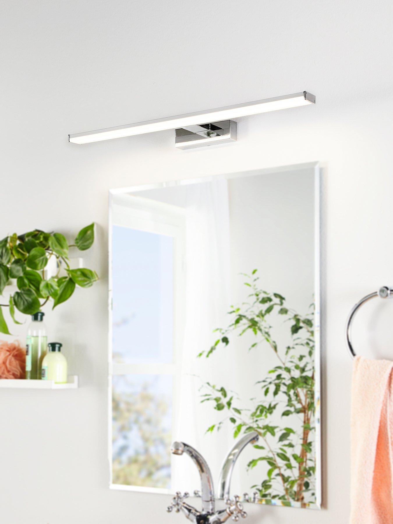 undefined Pandella 1 Led Silver Bathroom Mirror Light - 600