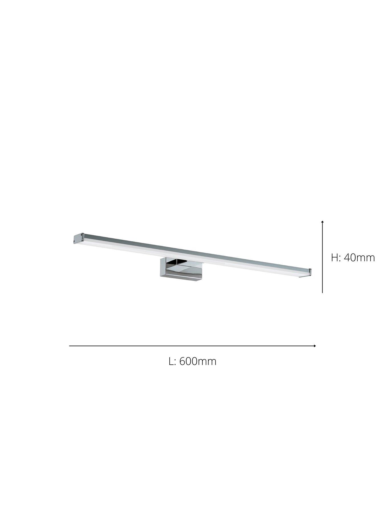 Image 3 of 4 of Eglo Pandella 1 Led Silver Bathroom Mirror Light - 600