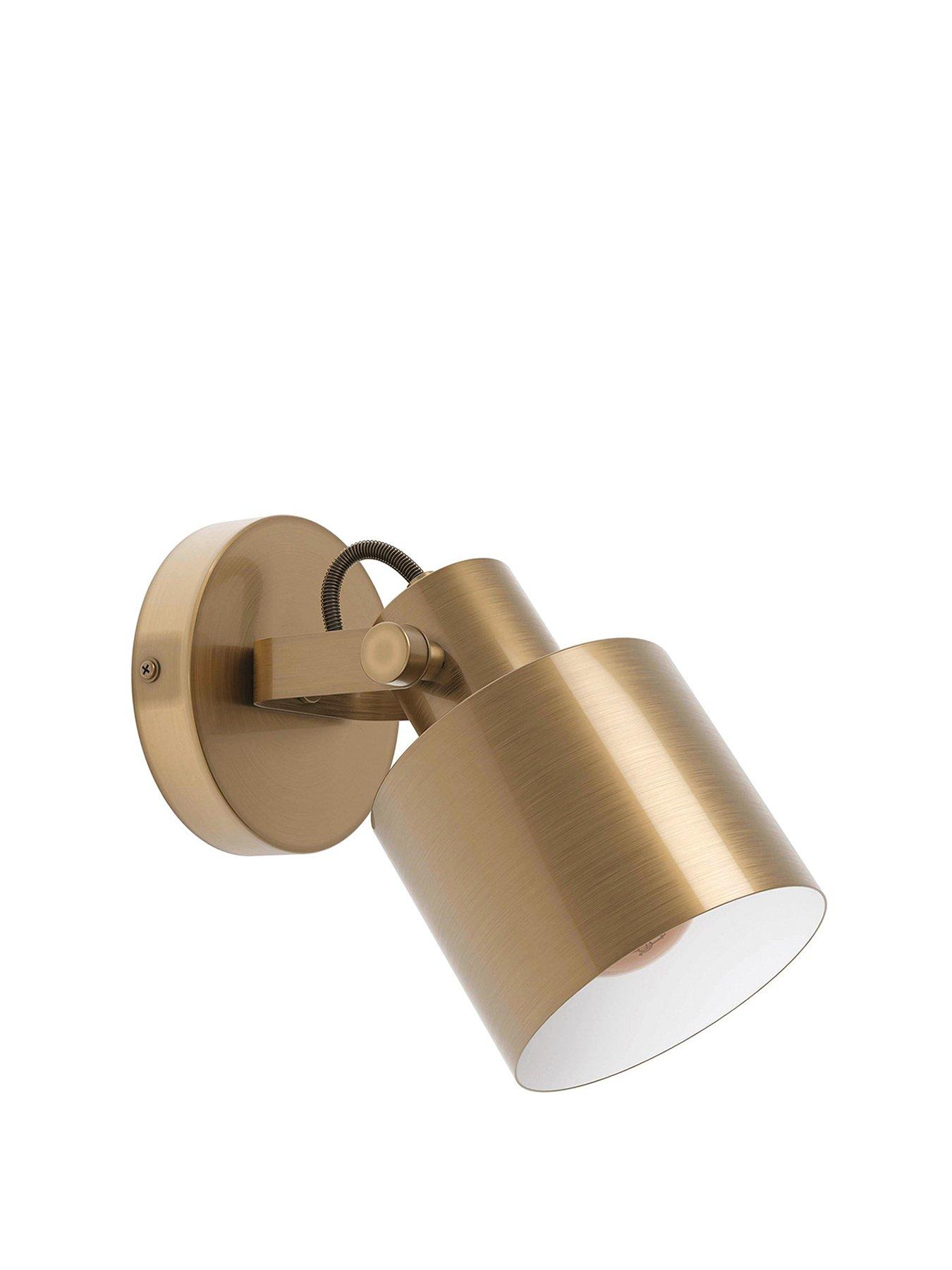 Image 2 of 4 of Eglo Southery Bronzed Steel Wall Spotlight