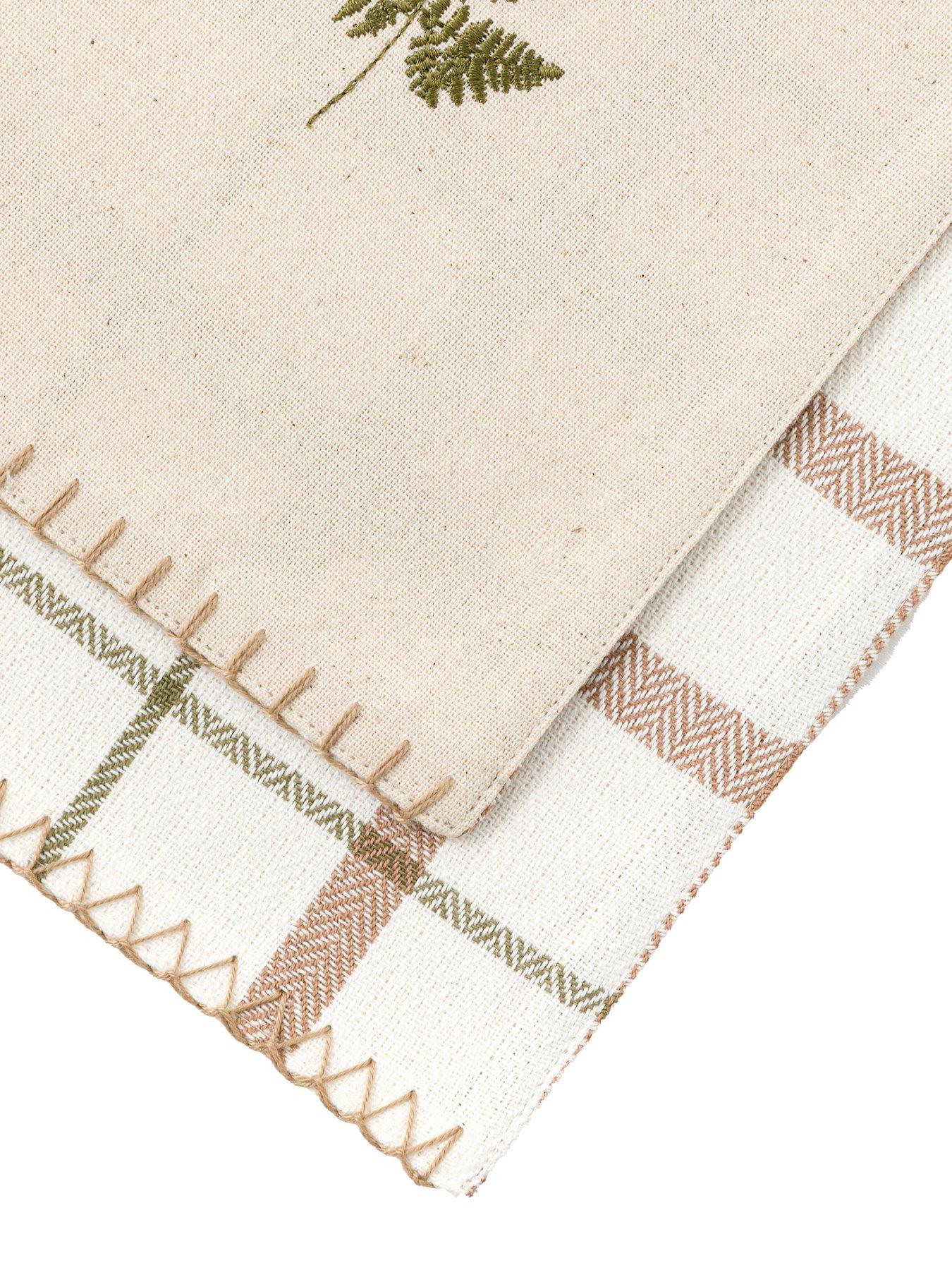 Image 2 of 3 of Gallery Direct Autumn Woodland Check Table Runner 360x1800mm