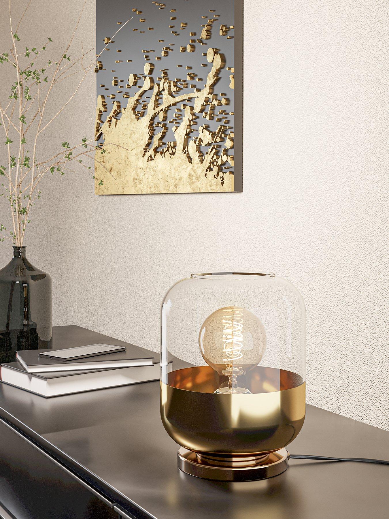 undefined Maryvilla Gold & Clear Table Lamp