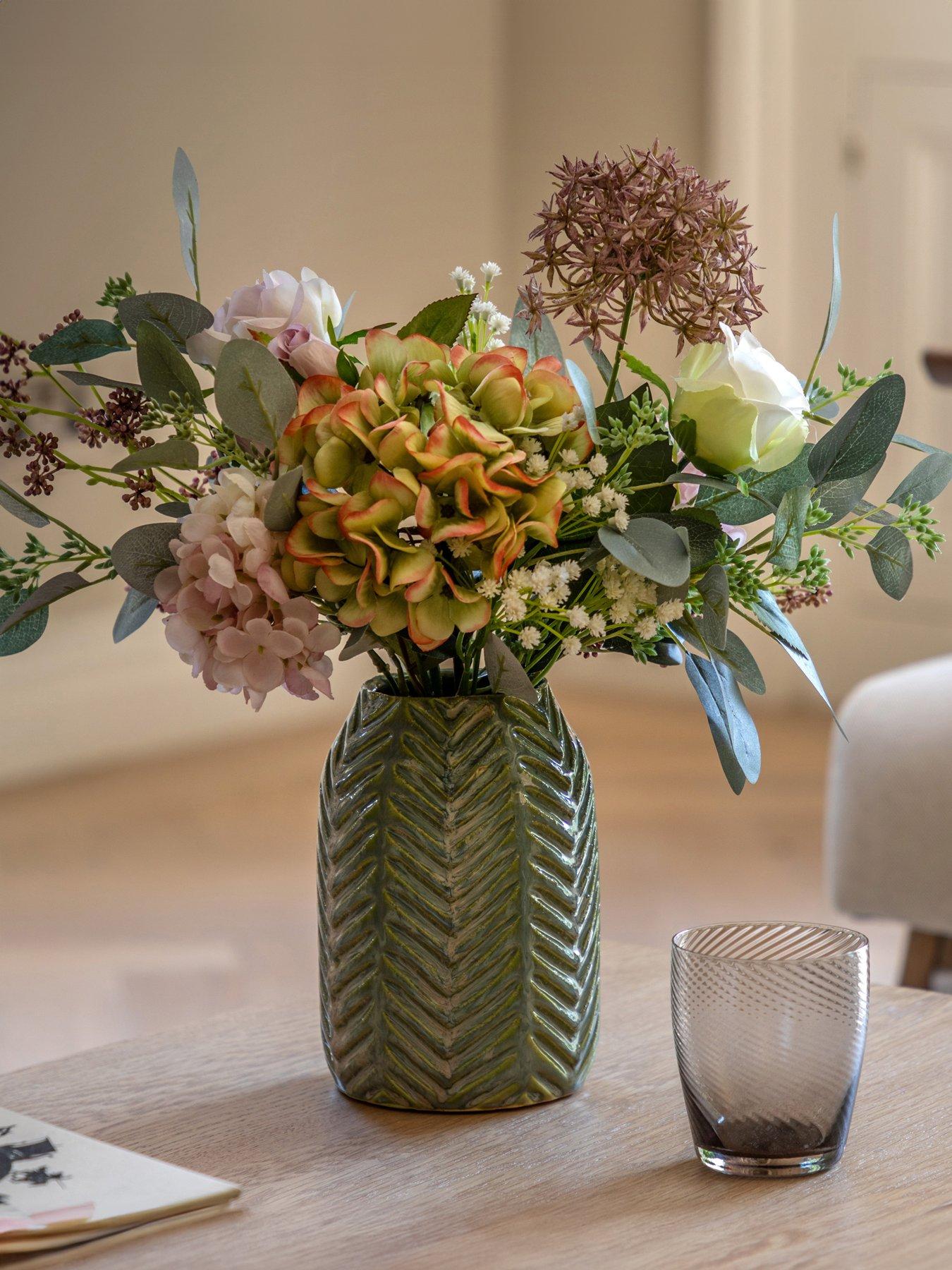 Gallery Direct Hydrangea Ceramic Arrangement