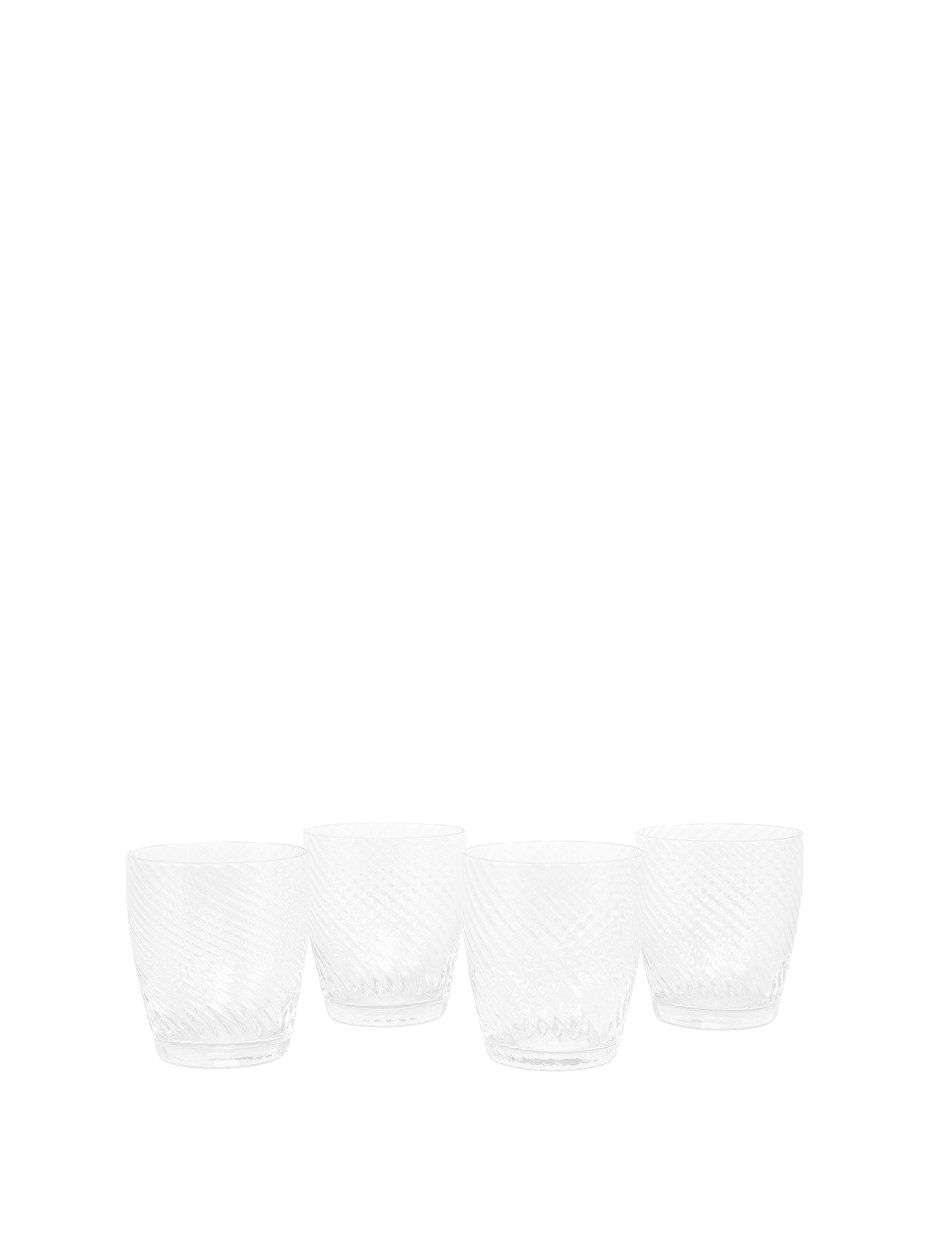 Image 2 of 6 of Gallery Direct Swirl Tumbler Clear Pk4