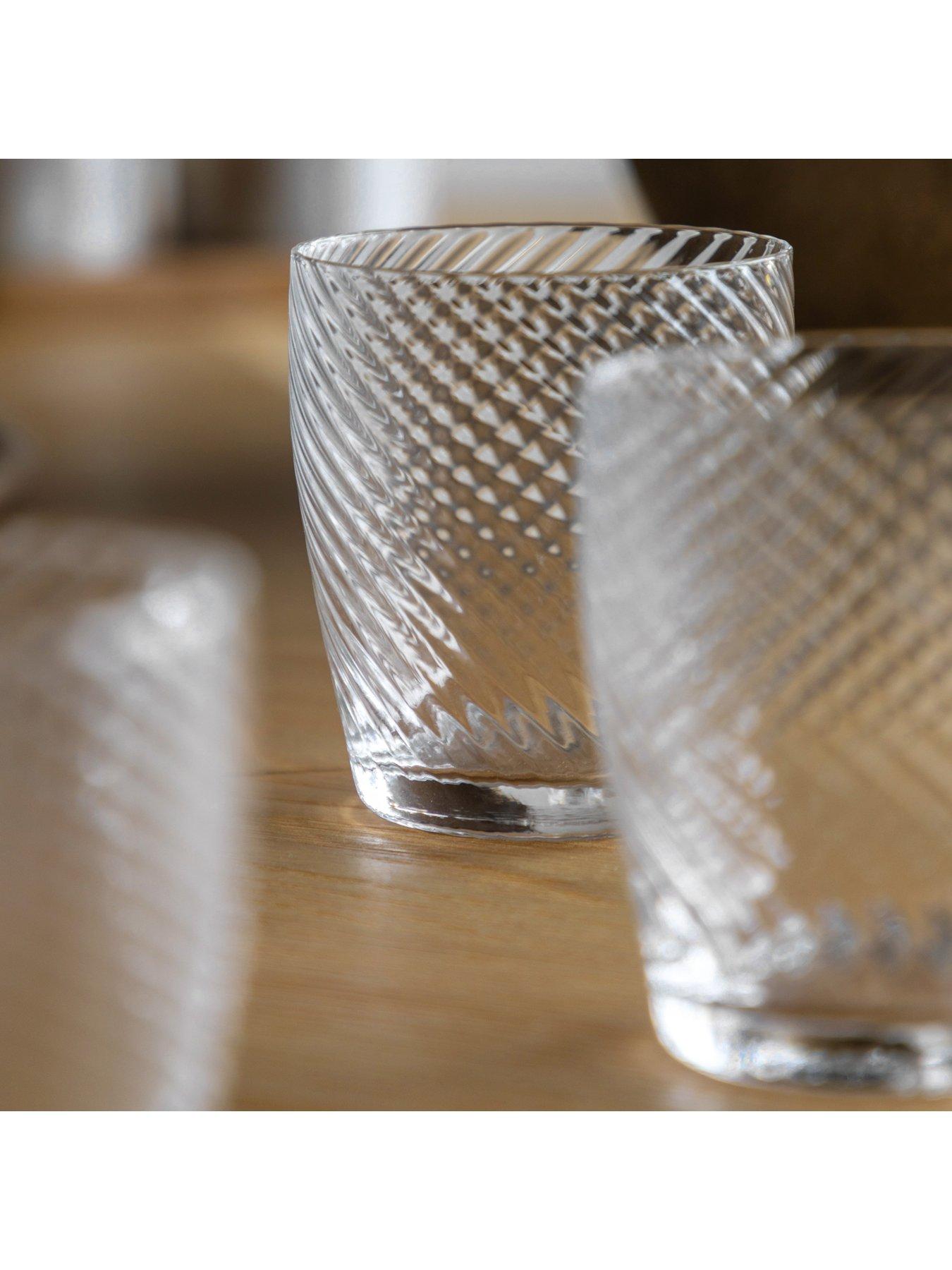 Image 3 of 6 of Gallery Direct Swirl Tumbler Clear Pk4