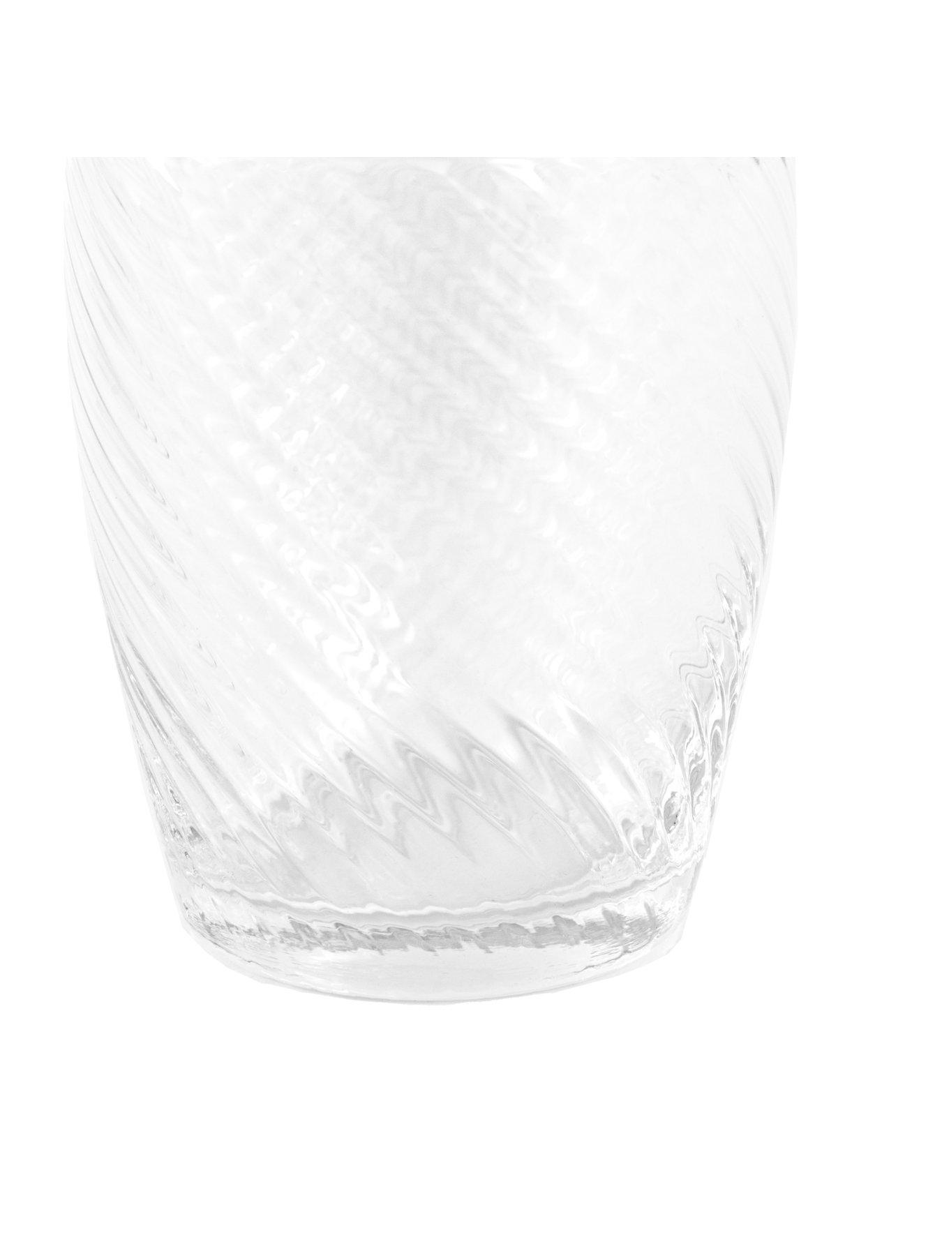 Image 6 of 6 of Gallery Direct Swirl Tumbler Clear Pk4