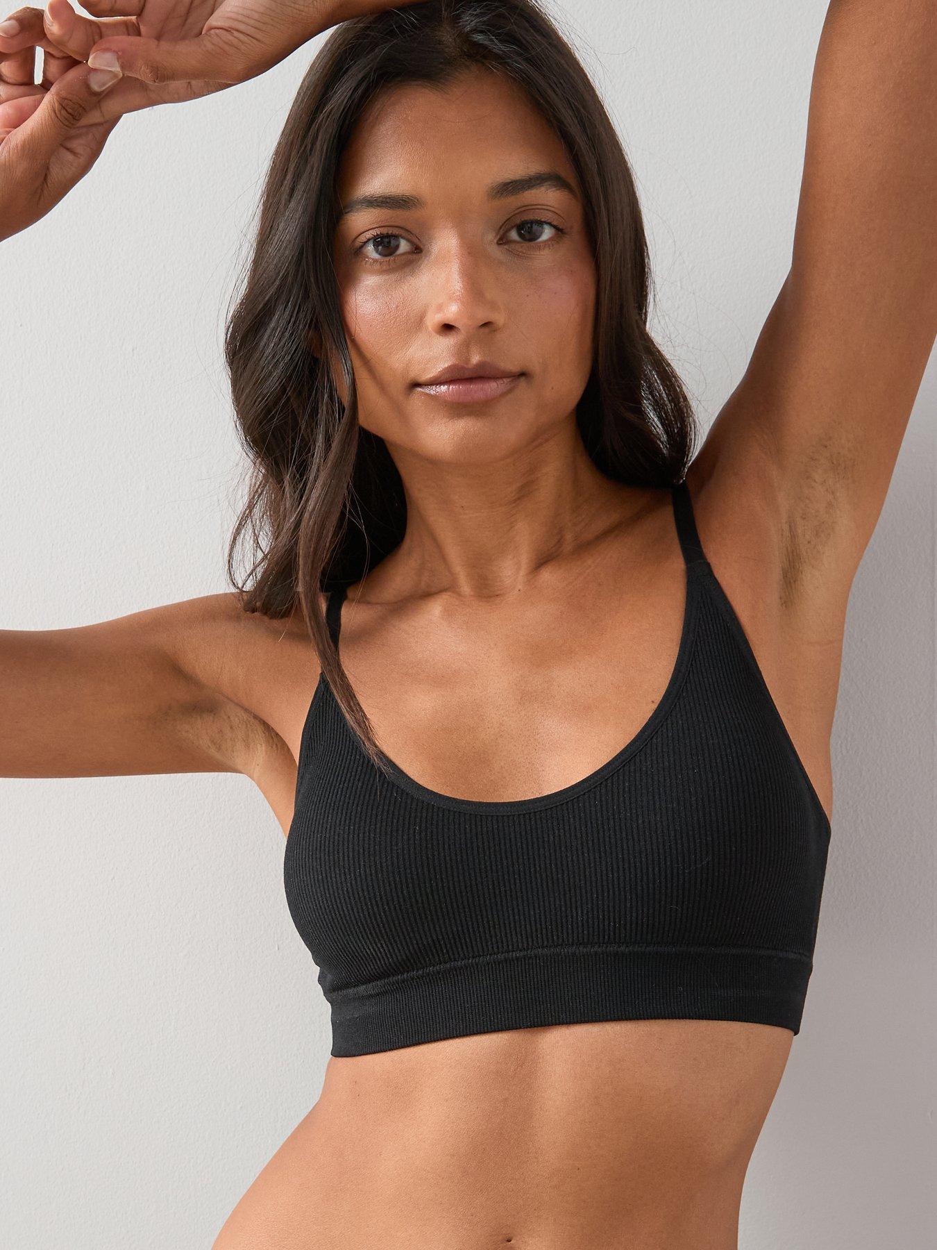 The Very Collection 2Pk Seamless Bra Mono - Black/White | Very