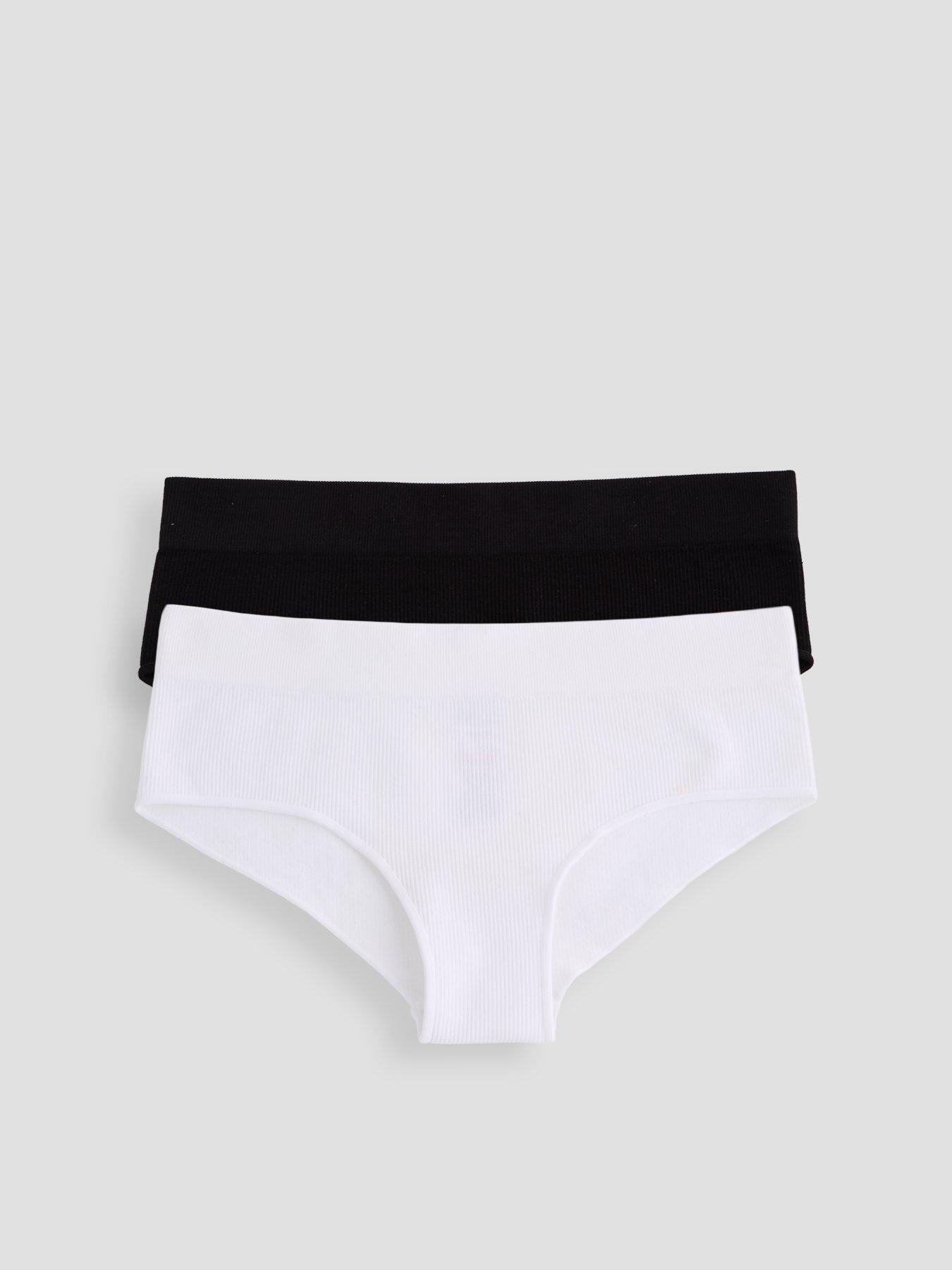 The Very Collection 2Pk Seamless Briefs Mono - Black/White