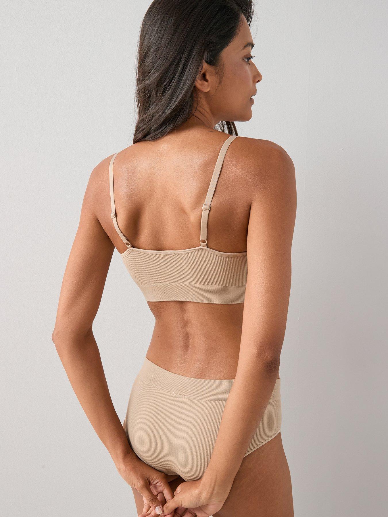 Image 3 of 7 of The Very Collection 2 Pack Seamless Bra - Beige/Leopard Print