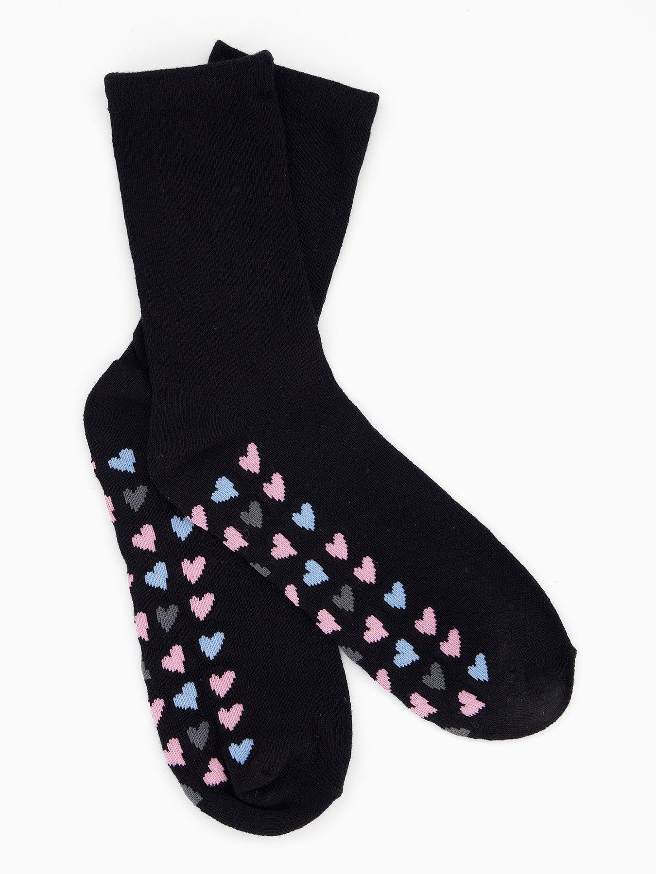 Image 2 of 3 of The Very Collection 5 Pack Ankle Socks Polka Dot - Black