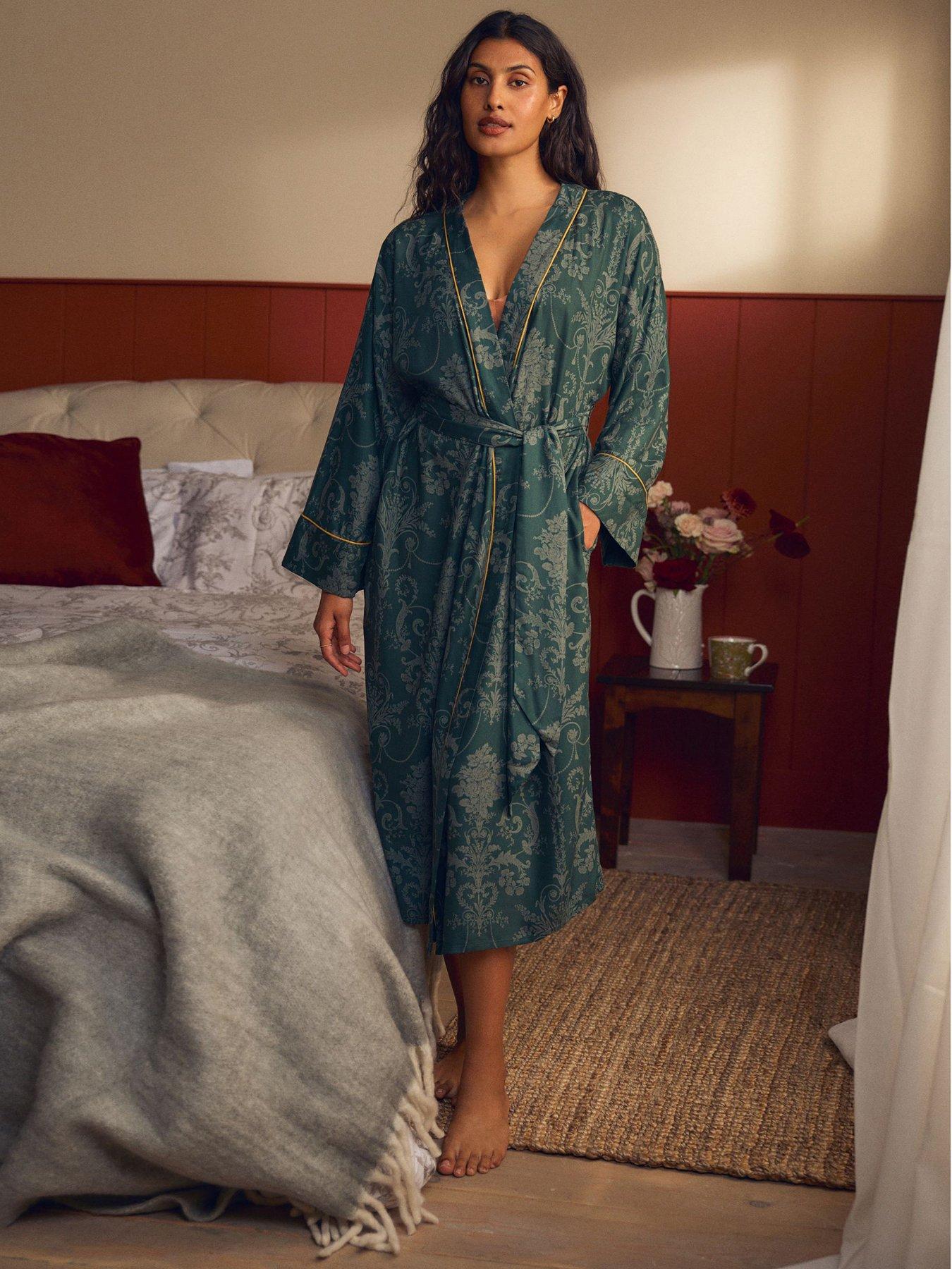 Laura Ashley Emerald Green Josette Robe