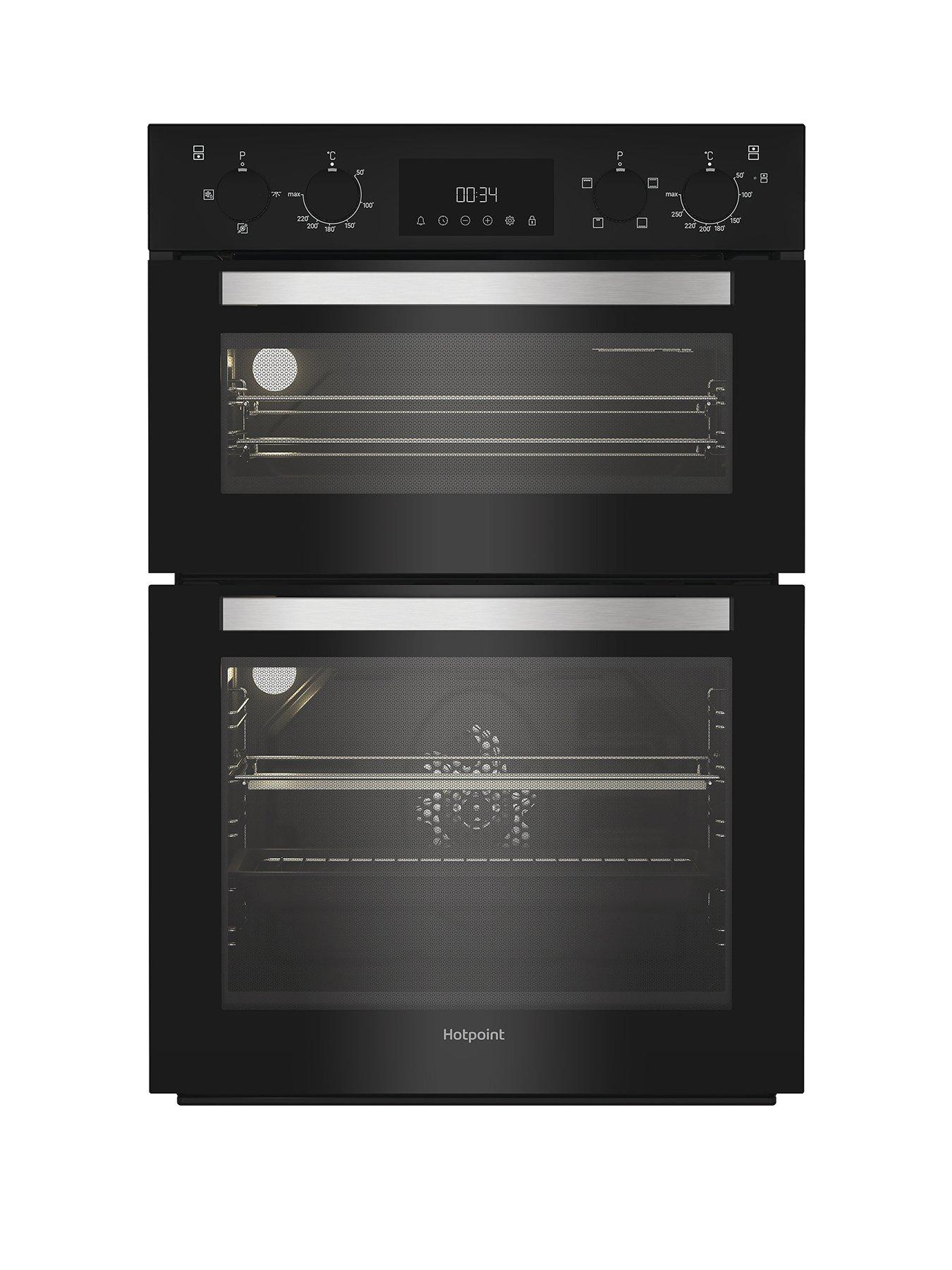 Image 1 of 7 of Hotpoint DIH 10D B - Double Oven - Black