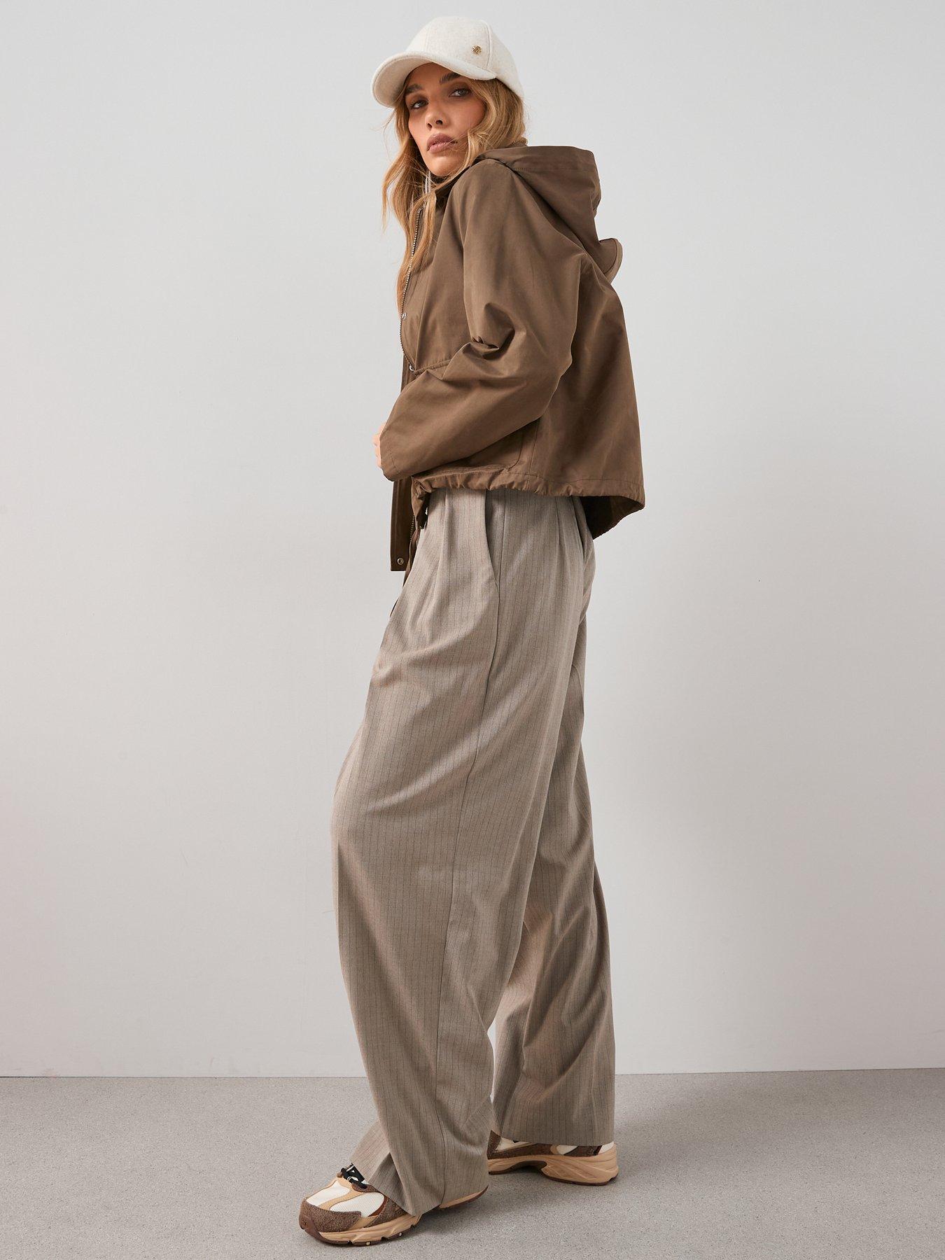 Image 6 of 6 of The Very Collection Hooded Cotton Jacket - Khaki