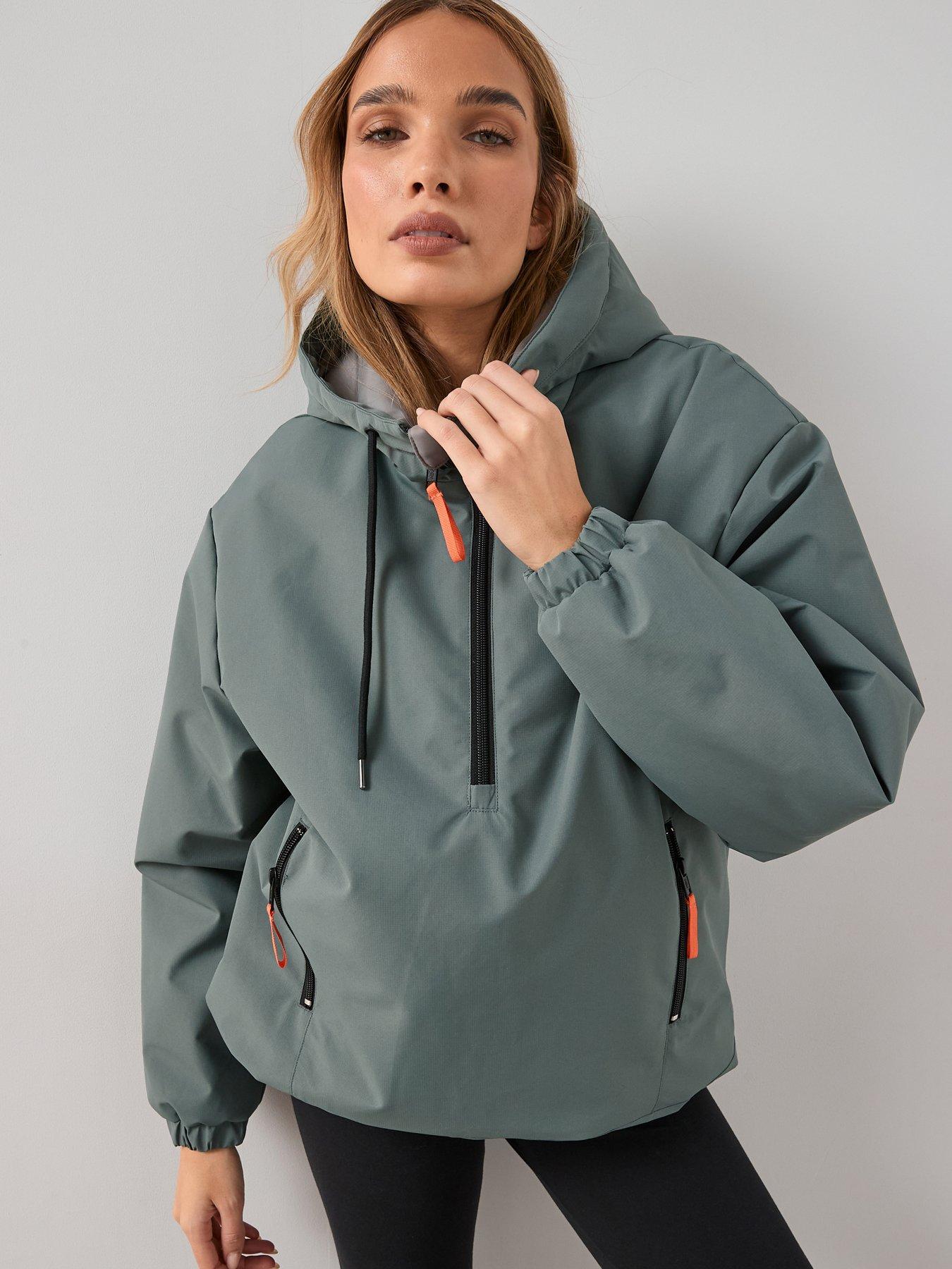 Image 3 of 6 of The Very Collection Hooded Pop Over Padded Jacket - Light Blue