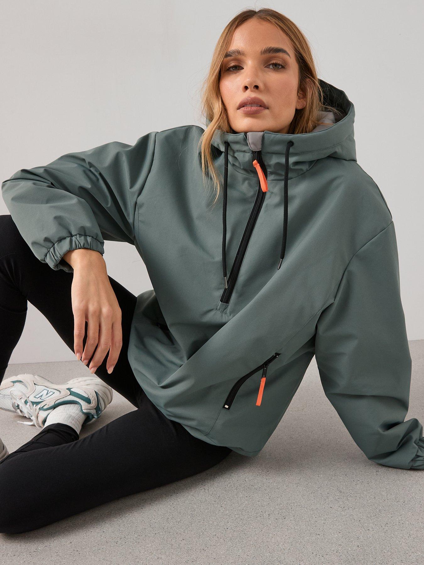 Image 4 of 6 of The Very Collection Hooded Pop Over Padded Jacket - Light Blue