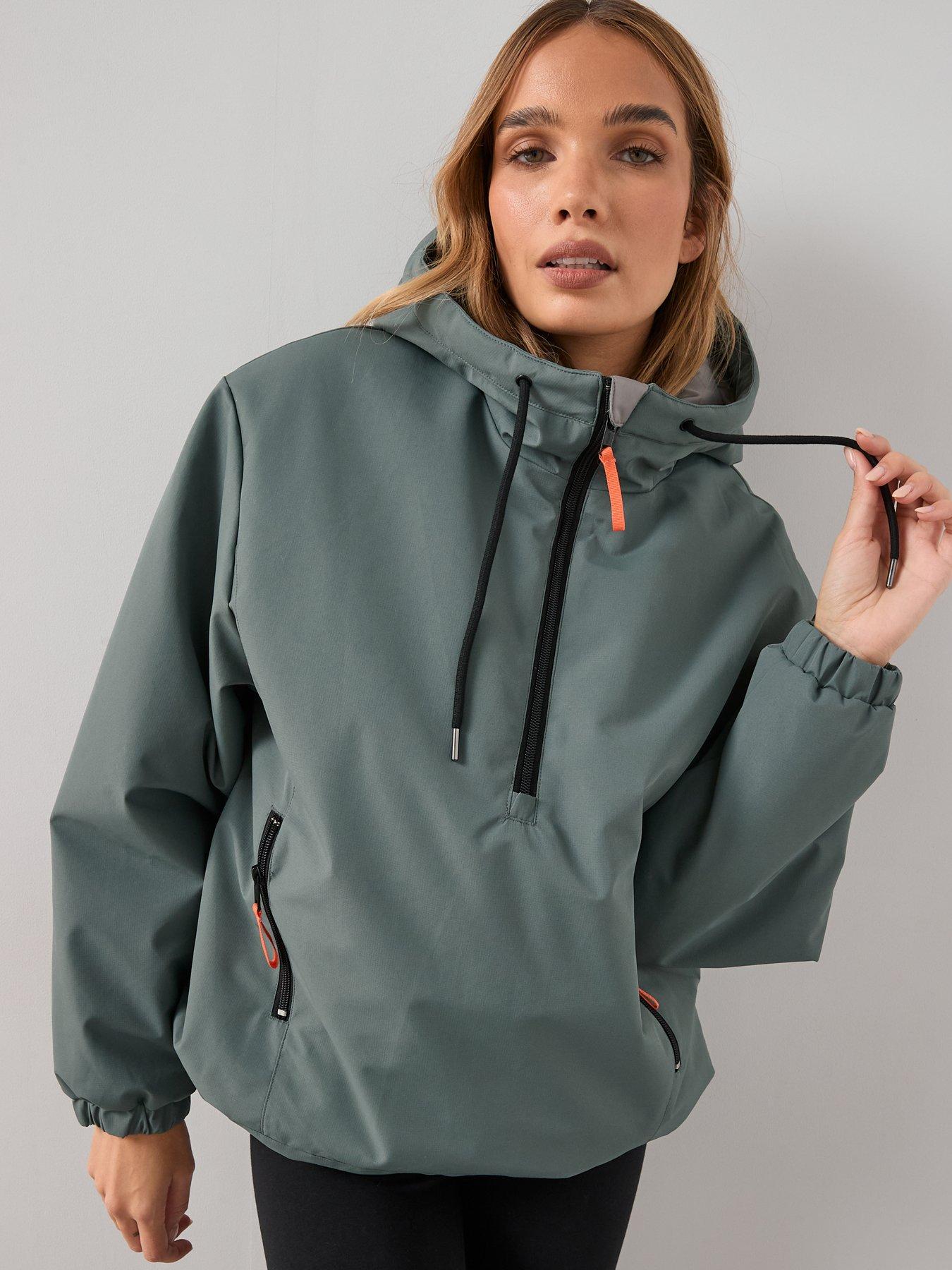 Image 5 of 6 of The Very Collection Hooded Pop Over Padded Jacket - Light Blue