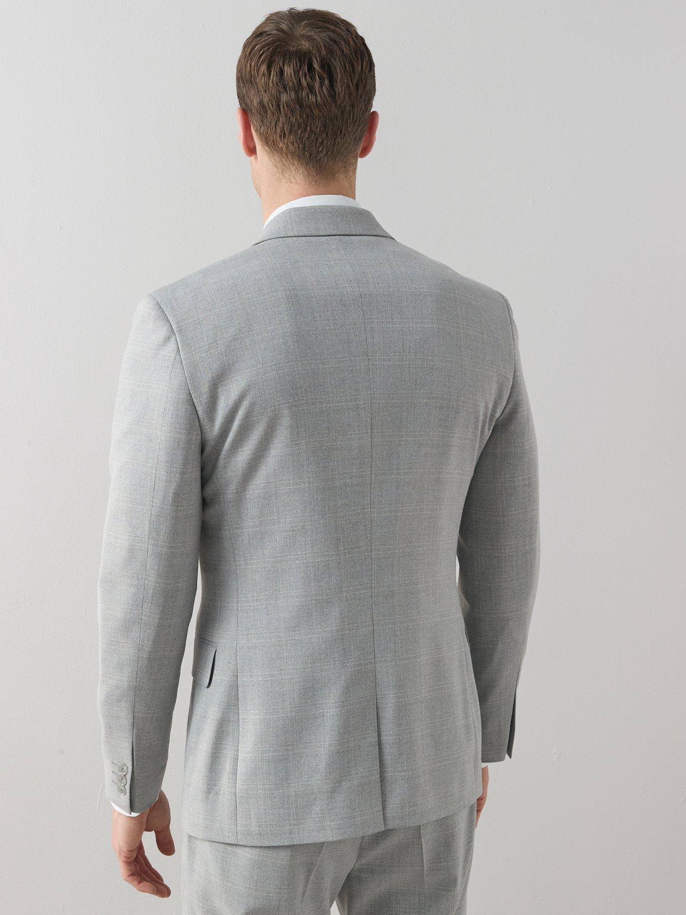 Image 2 of 6 of The Very Collection Slim Fit Single Breasted Suit Jacket - Light Grey