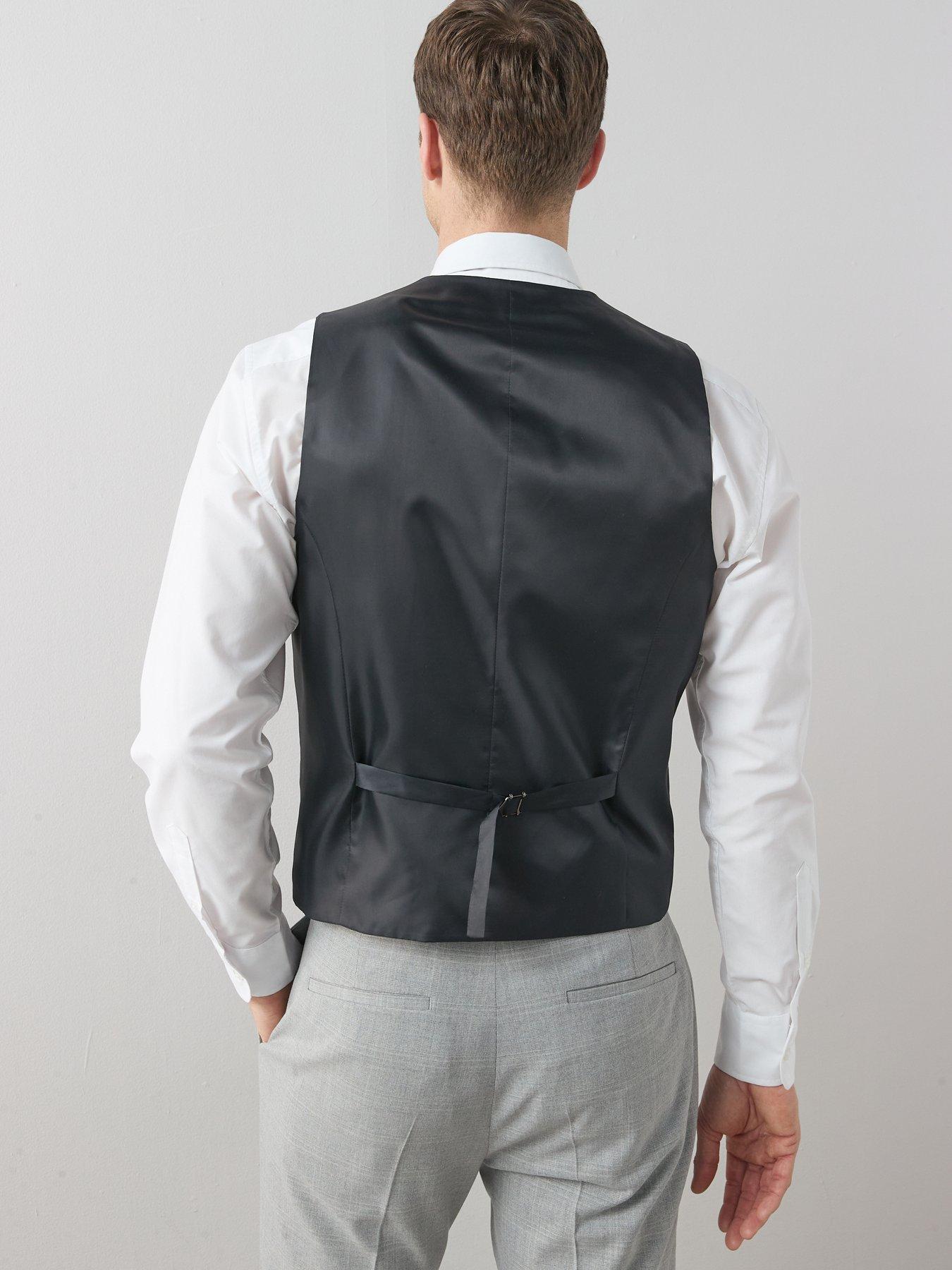 Image 2 of 6 of The Very Collection Slim Fit Waistcoat - Light Grey
