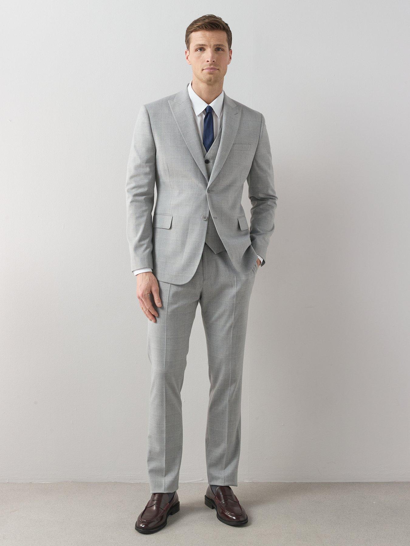 Image 5 of 6 of The Very Collection Slim Fit Waistcoat - Light Grey