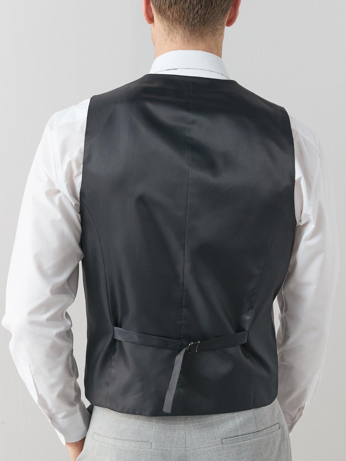 Image 6 of 6 of The Very Collection Slim Fit Waistcoat - Light Grey