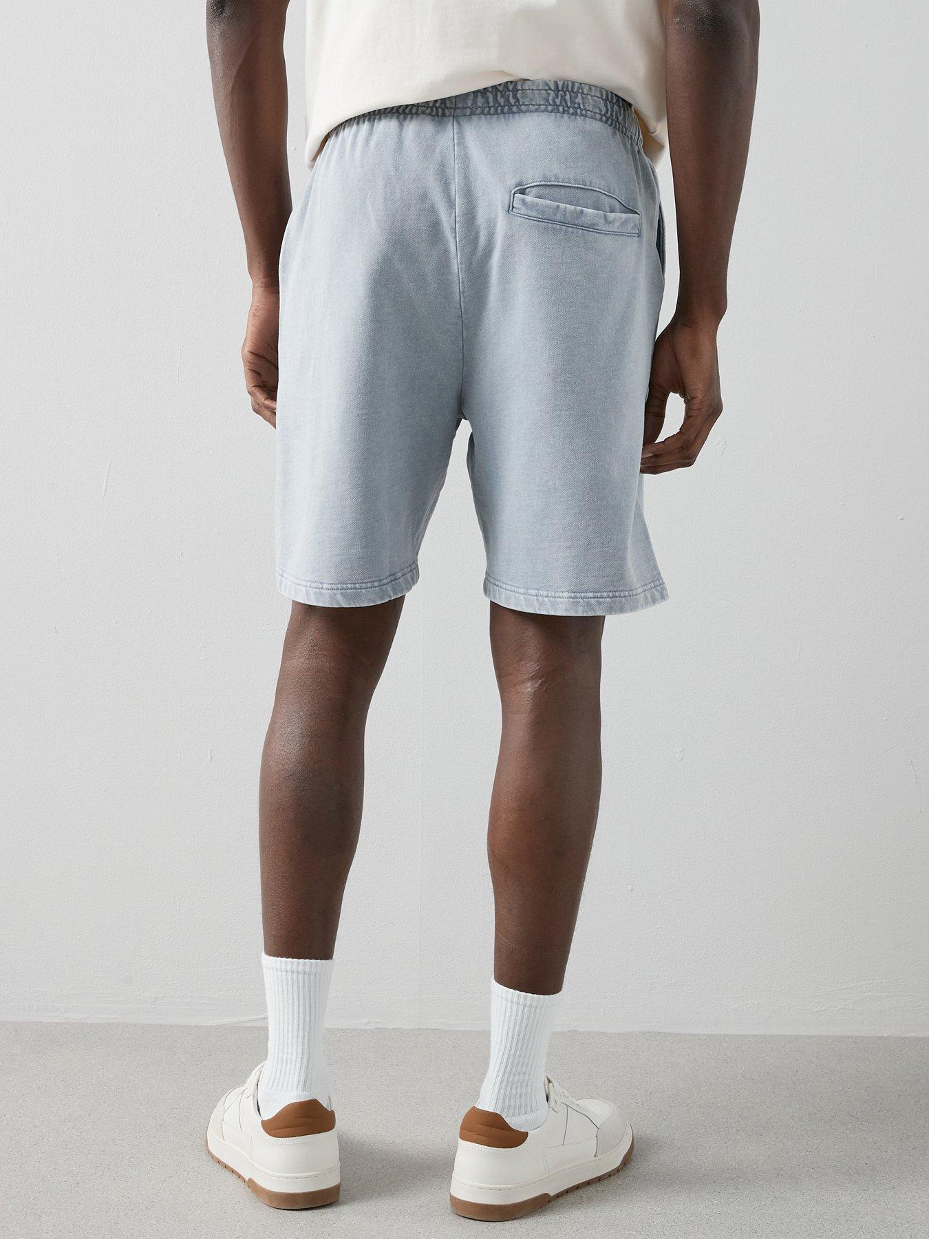 Image 2 of 6 of The Very Collection Pure Cotton Washed Jogger Shorts - Blue
