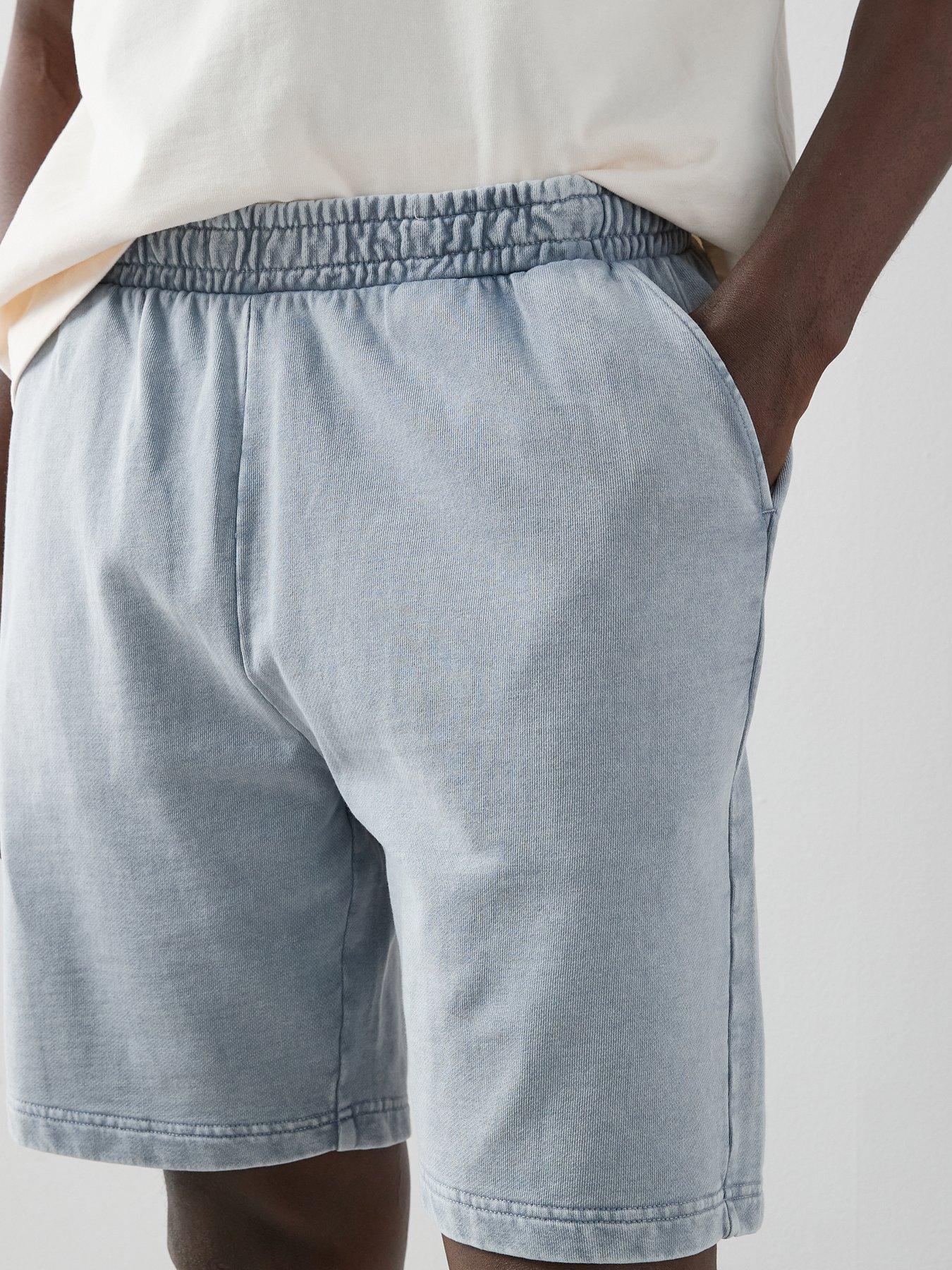 Image 4 of 6 of The Very Collection Pure Cotton Washed Jogger Shorts - Blue