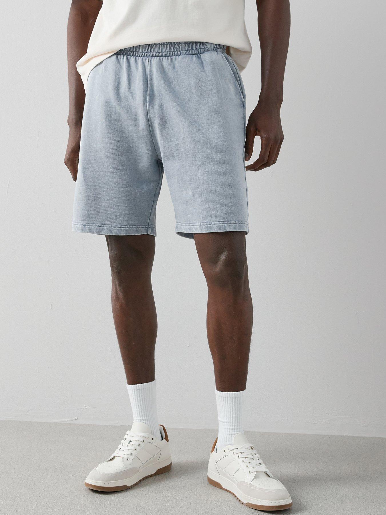 Image 5 of 6 of The Very Collection Pure Cotton Washed Jogger Shorts - Blue