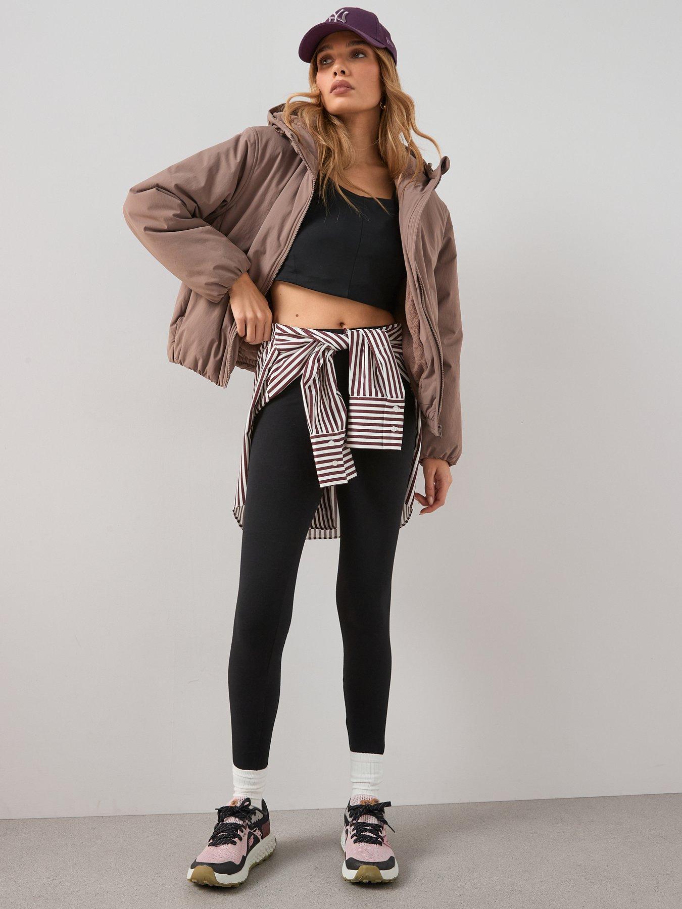 Image 6 of 6 of The Very Collection Fleece Lined Hooded Jacket - Beige