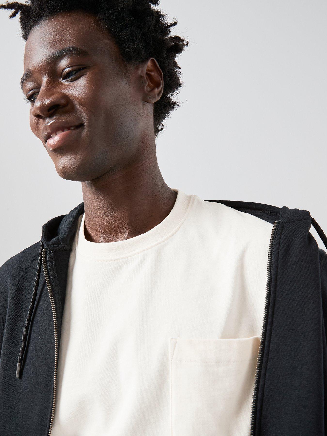 Image 6 of 7 of The Very Collection Pure Cotton Premium Relaxed Fit Pocket T-shirt - Cream
