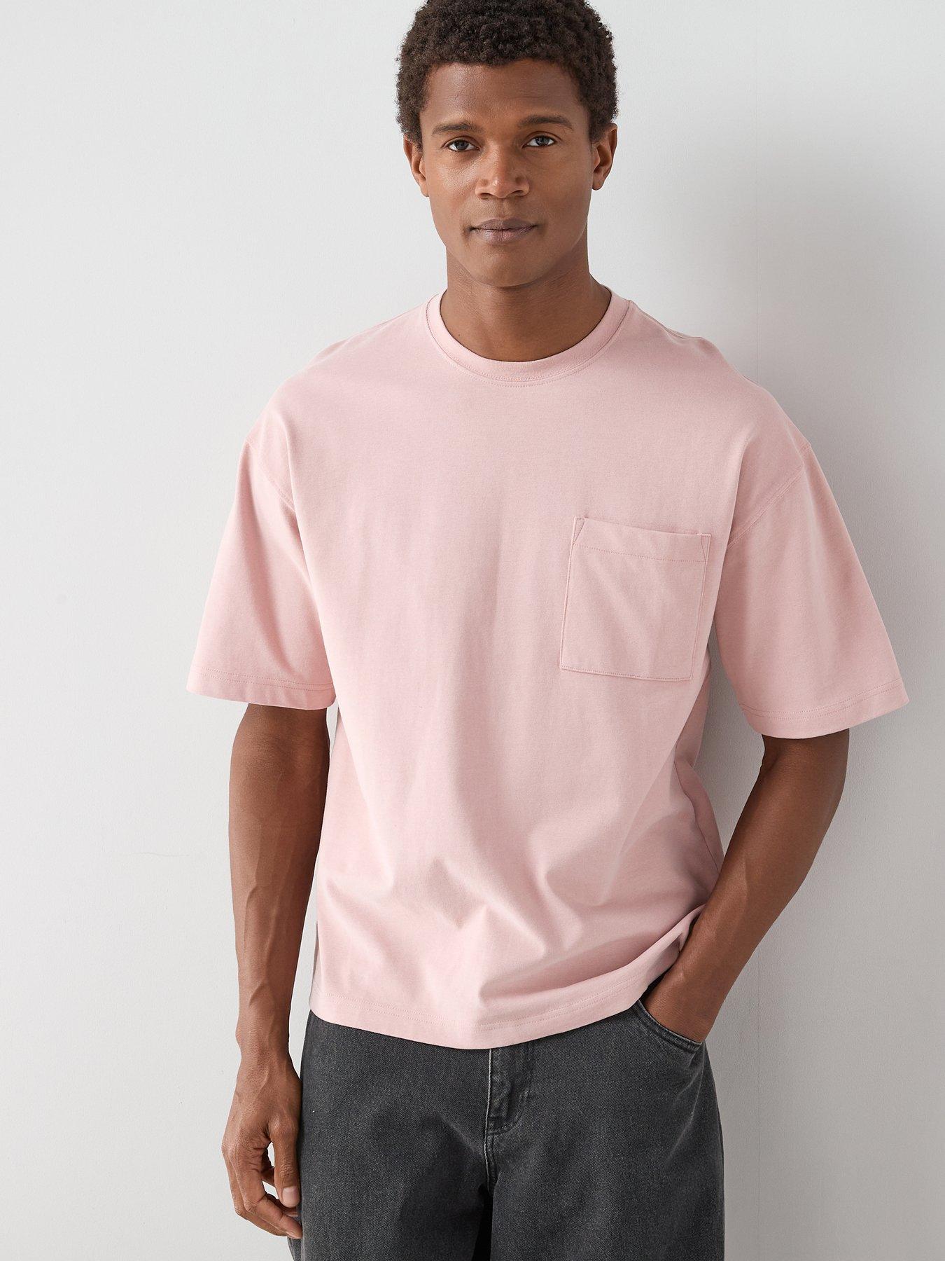 Image 1 of 6 of The Very Collection Pure Cotton Premium Relaxed Fit Pocket T-shirt - Pink