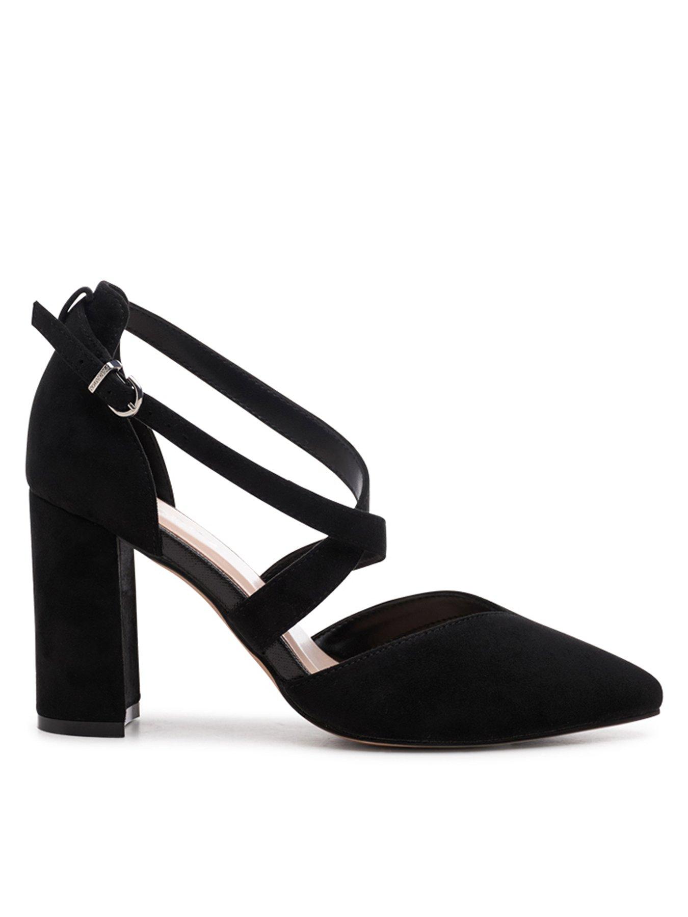 paradox-london-finula-micro-suede-wide-fit-heel-black