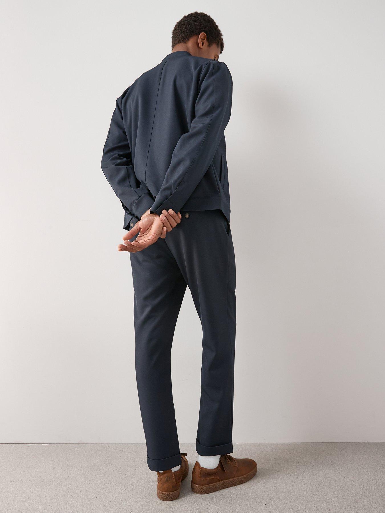 Image 5 of 7 of The Very Collection Smart Pleated Trousers - Navy