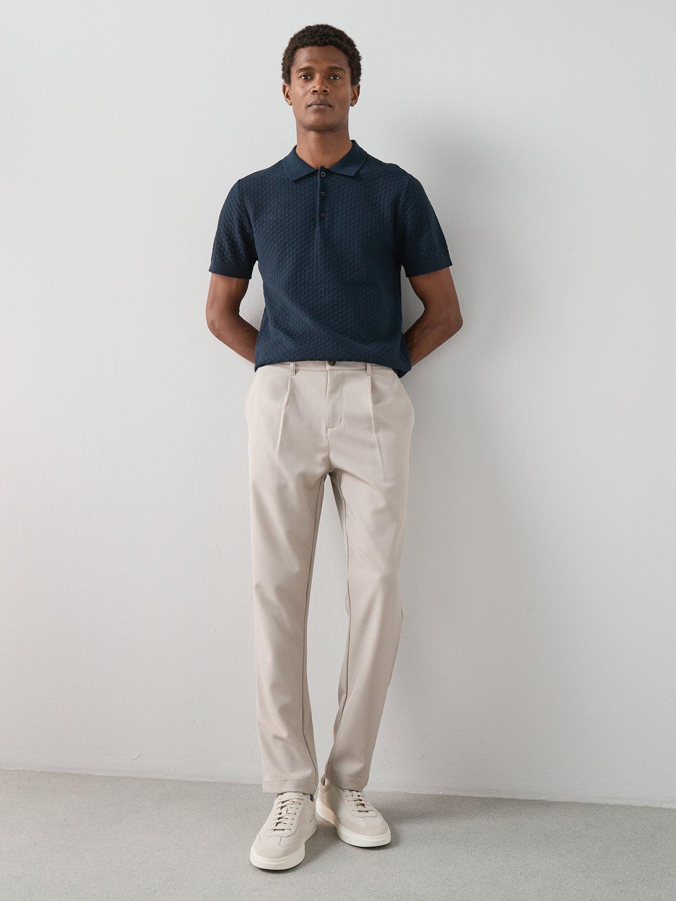 Image 3 of 6 of The Very Collection Smart Pleated Trousers - Stone