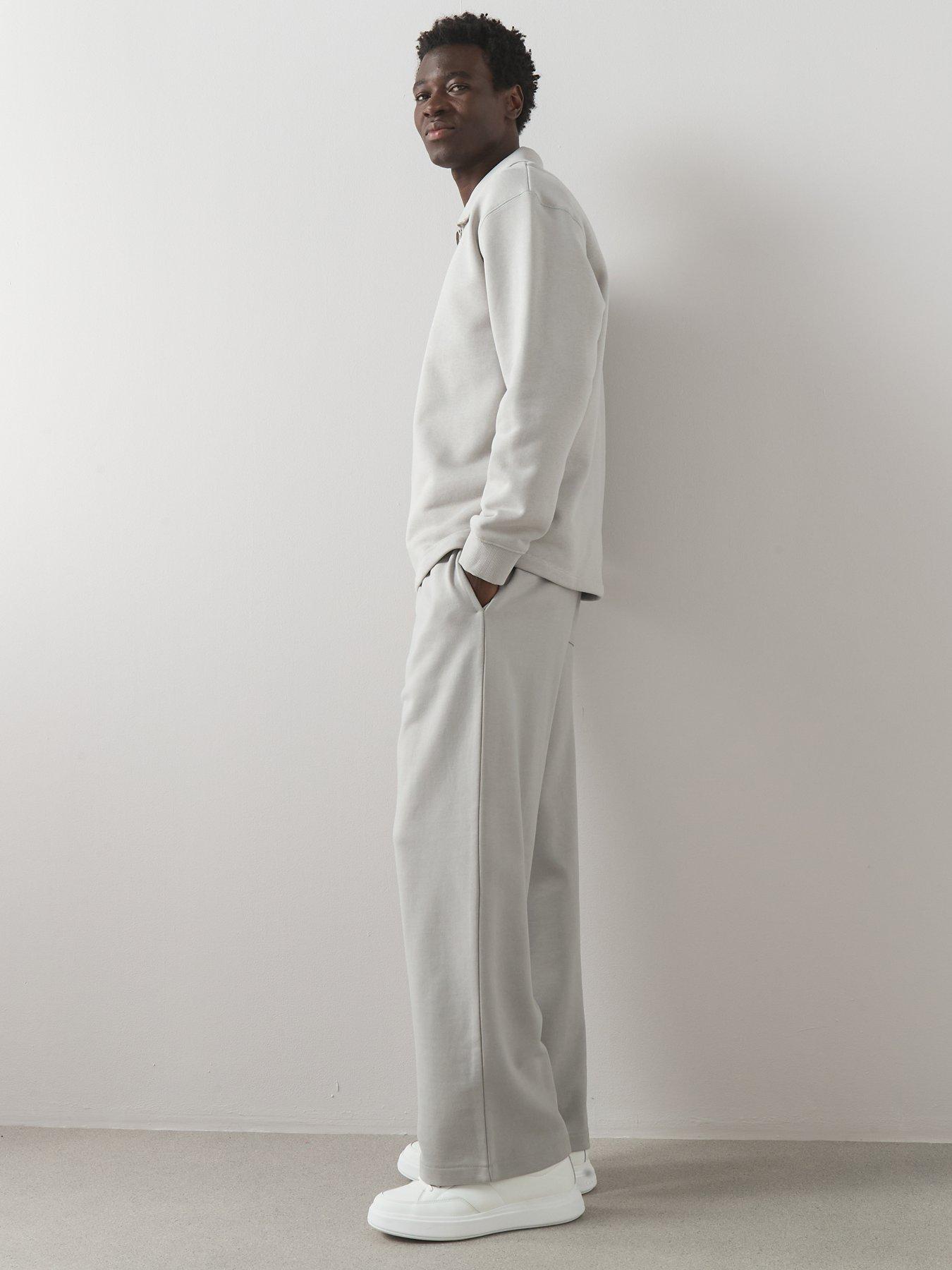 Image 5 of 6 of The Very Collection Pure Cotton Heavyweight Oversized Joggers - Grey