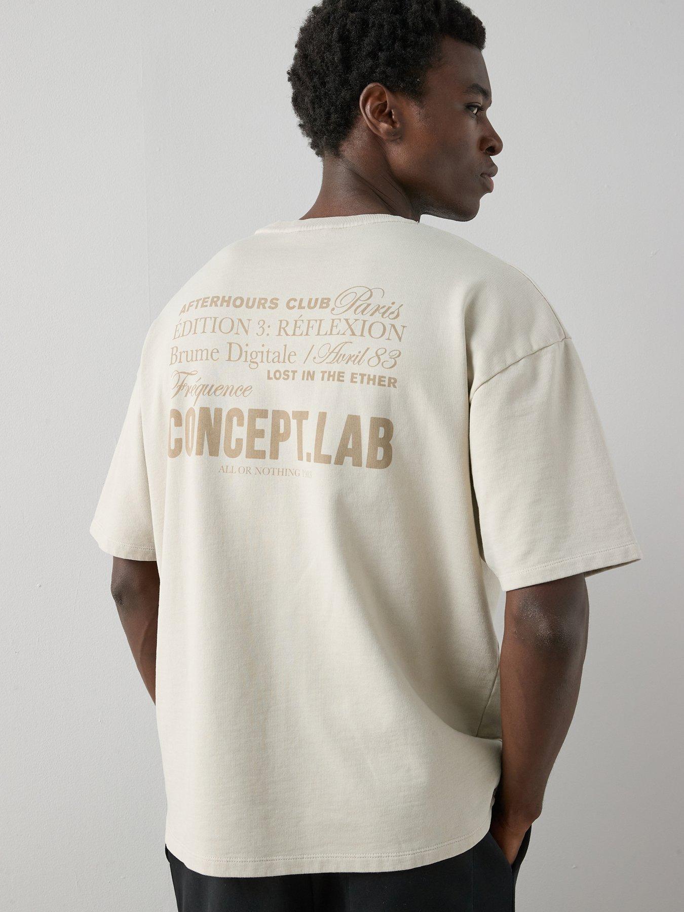 The Very Collection Pure Cotton Relaxed Fit Washed Graphic T-shirt - Beige