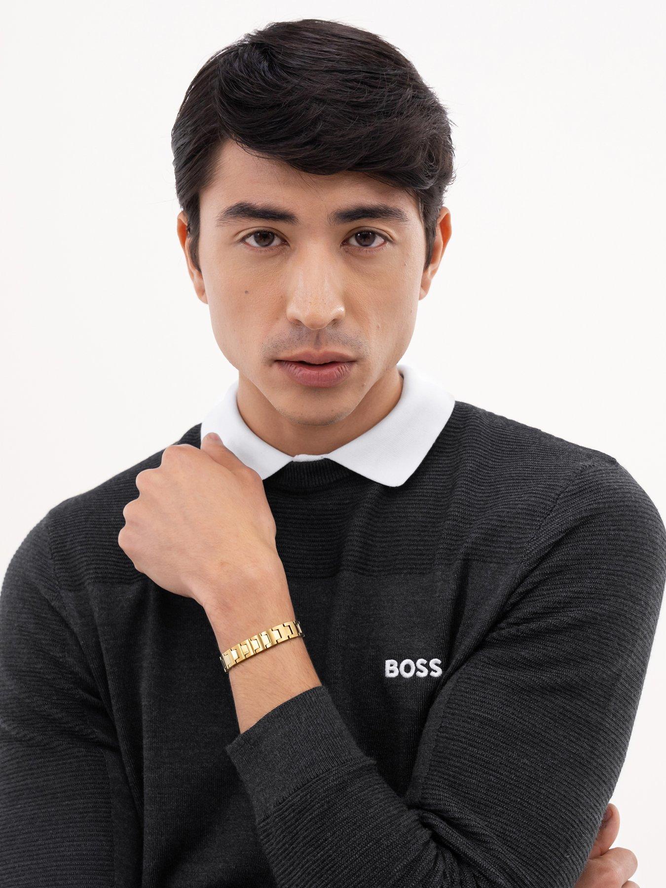 Image 4 of 7 of BOSS Gents Ipcandor Bracelet - Gold
